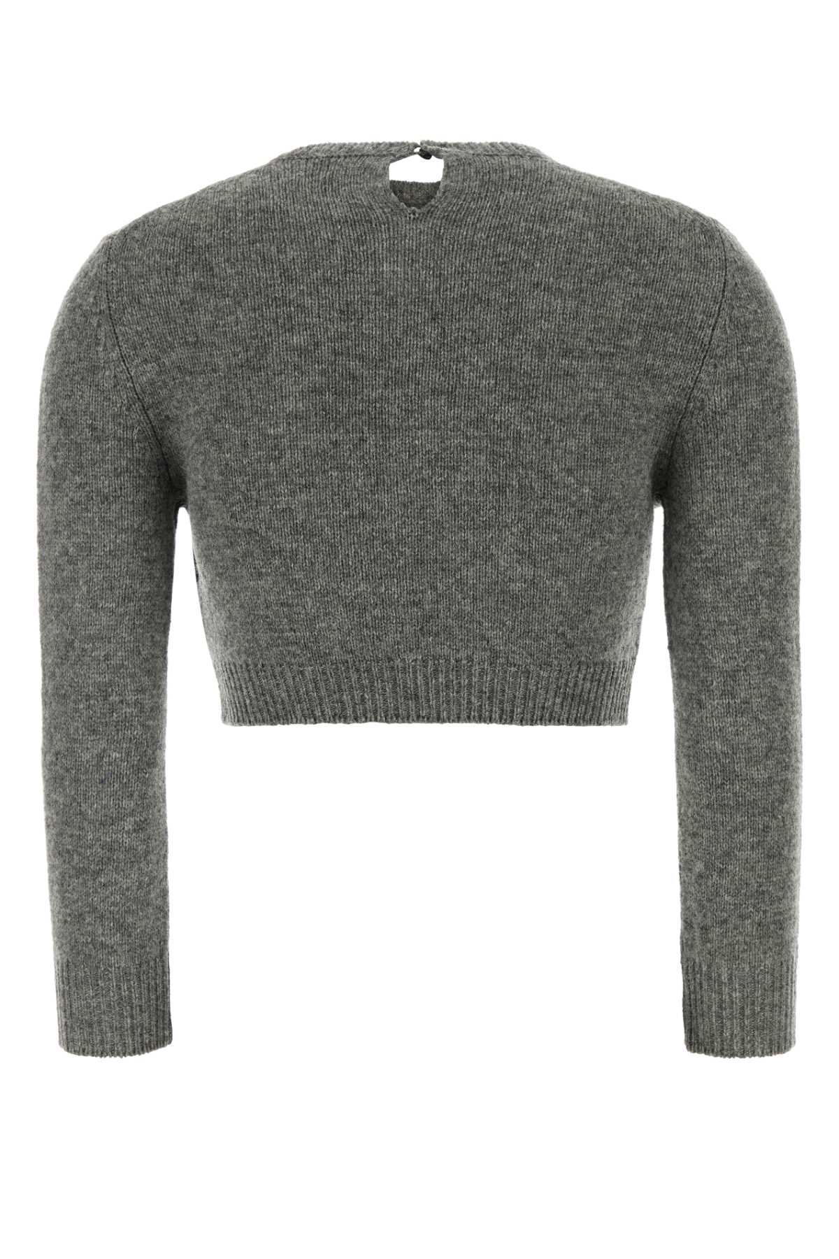 Jil Sander Women Grey Wool Blend Sweater JIL SANDER