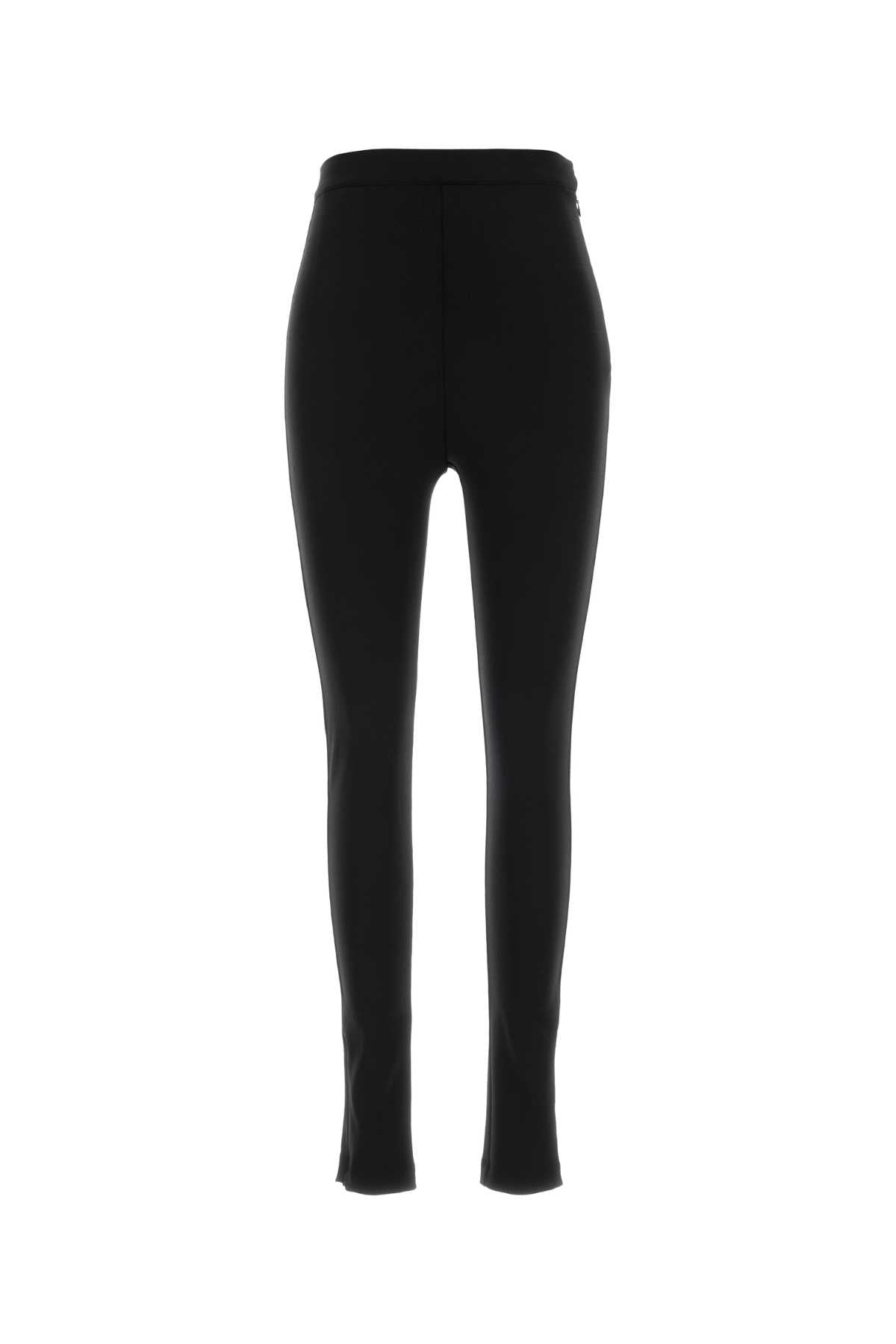 Jil Sander Women Black Stretch Virgin Wool Blend Pant JIL SANDER