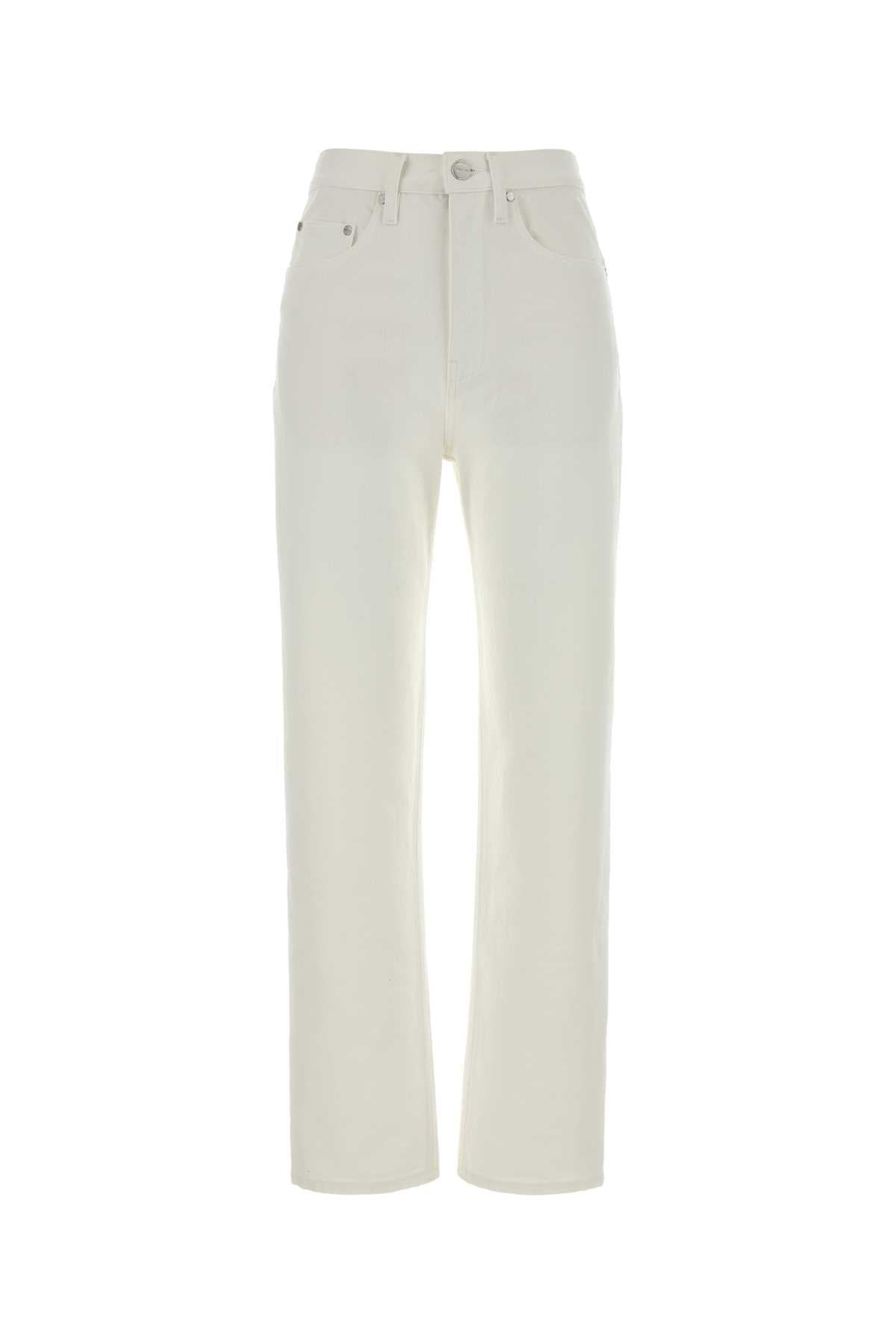 Jil Sander Women White Denim Jeans JIL SANDER