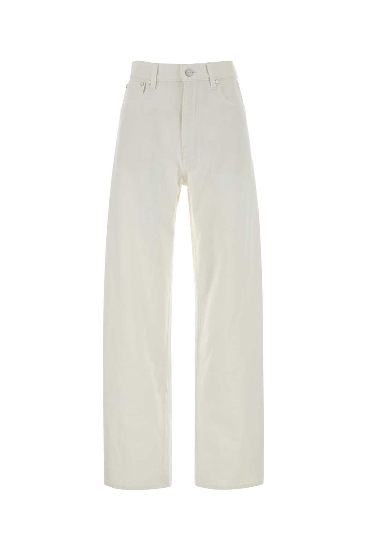 Jil Sander Women White Denim Jeans JIL SANDER