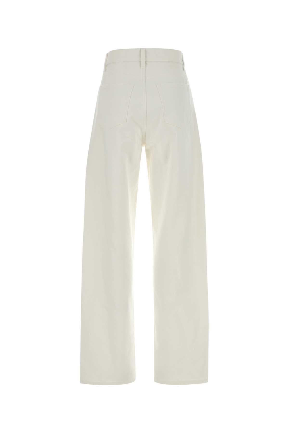 Jil Sander Women White Denim Jeans JIL SANDER