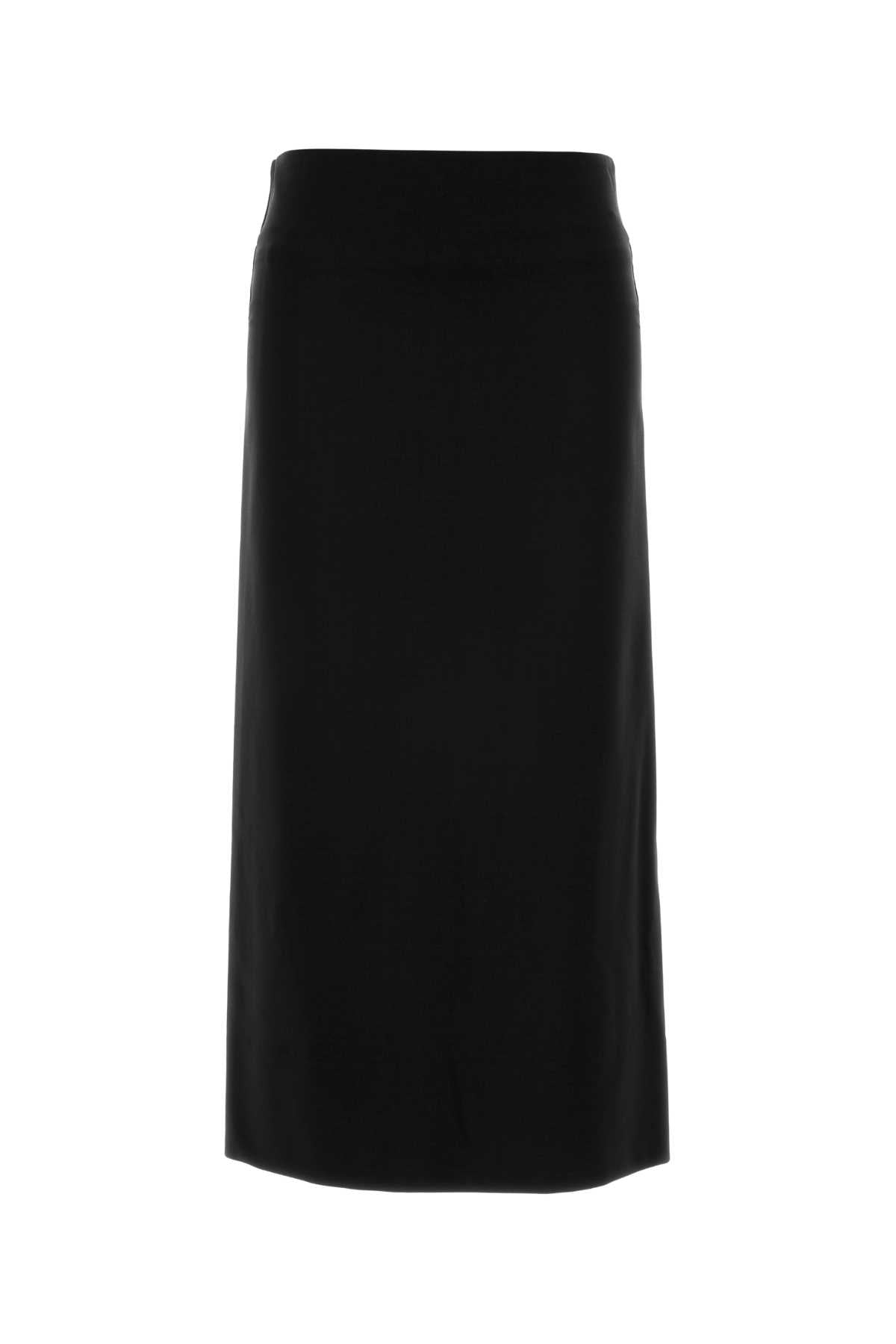 Jil Sander Women Black Jersey Skirt JIL SANDER