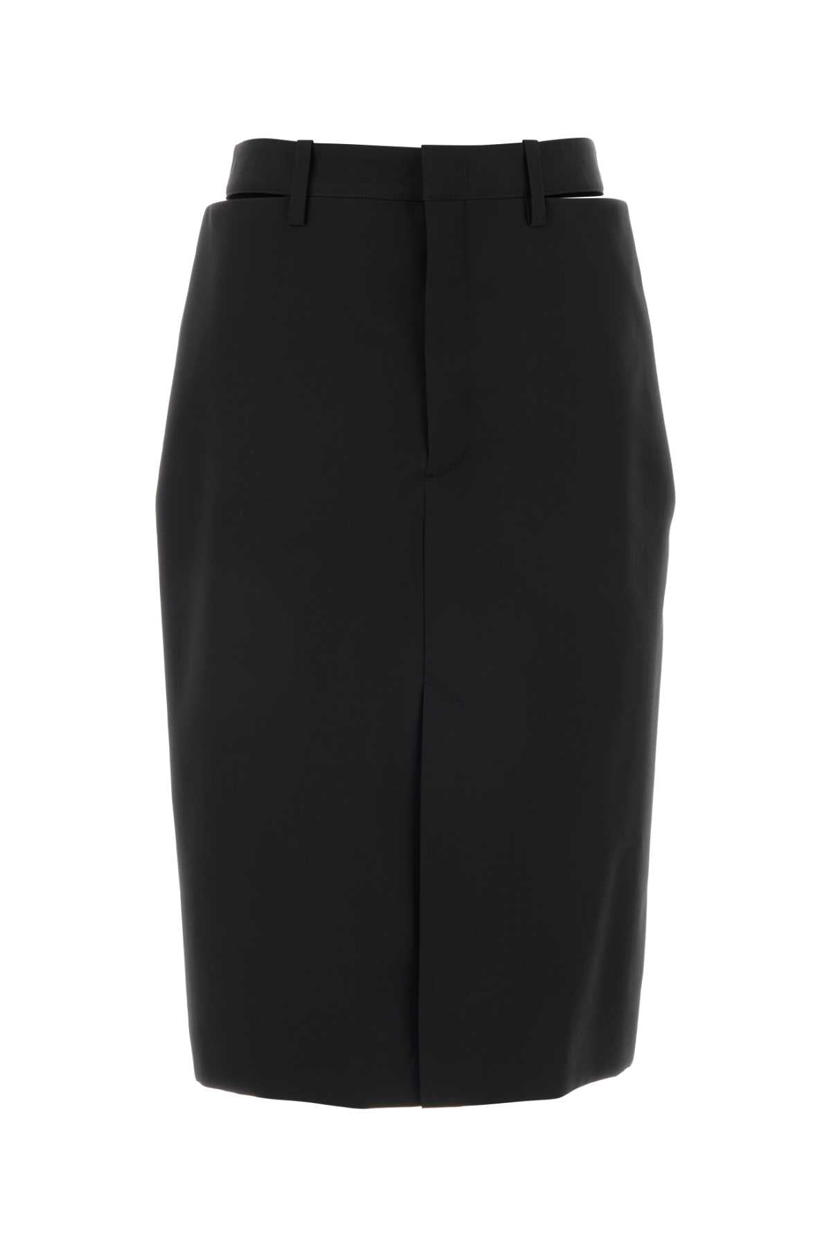 Jil Sander Women Black Wool Skirt JIL SANDER