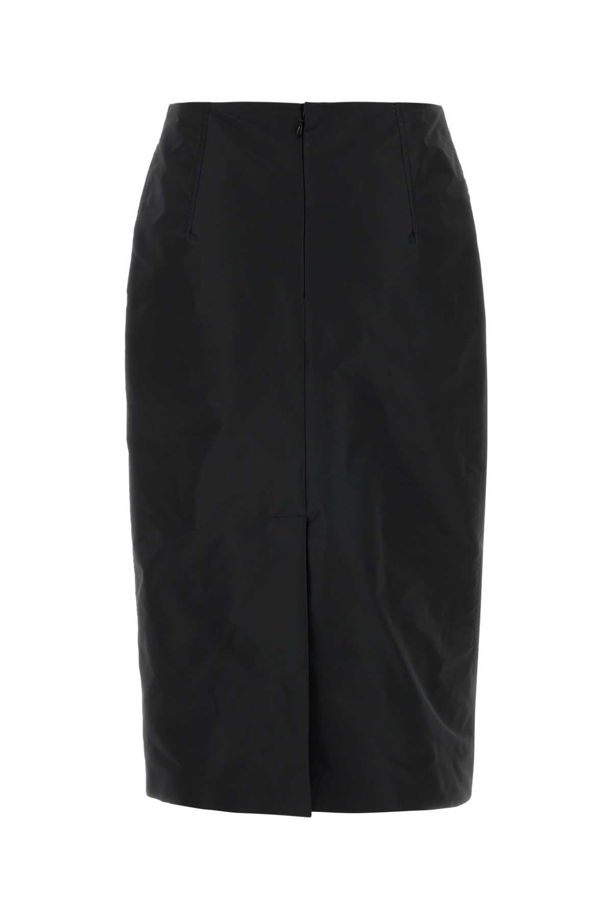 Jil Sander Women Black Faille Skirt JIL SANDER