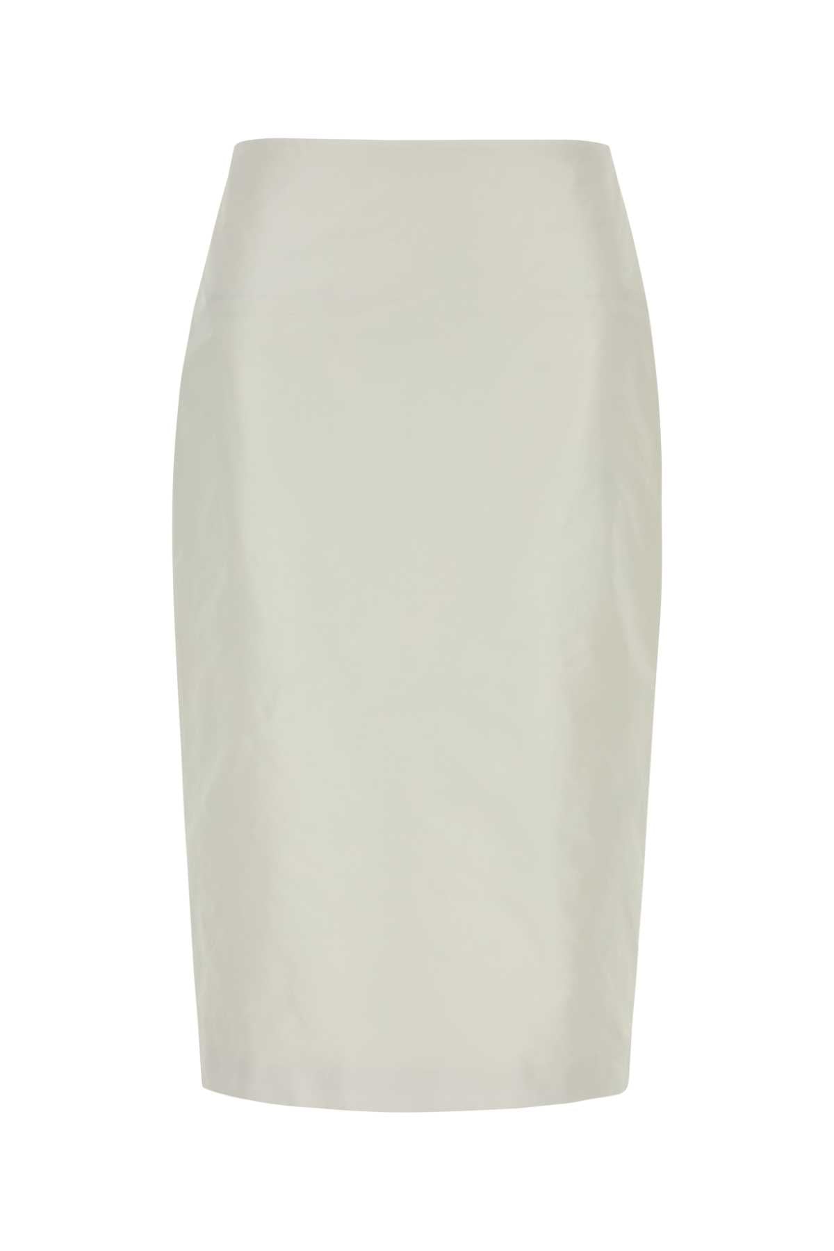 Jil Sander Women White Faille Skirt JIL SANDER