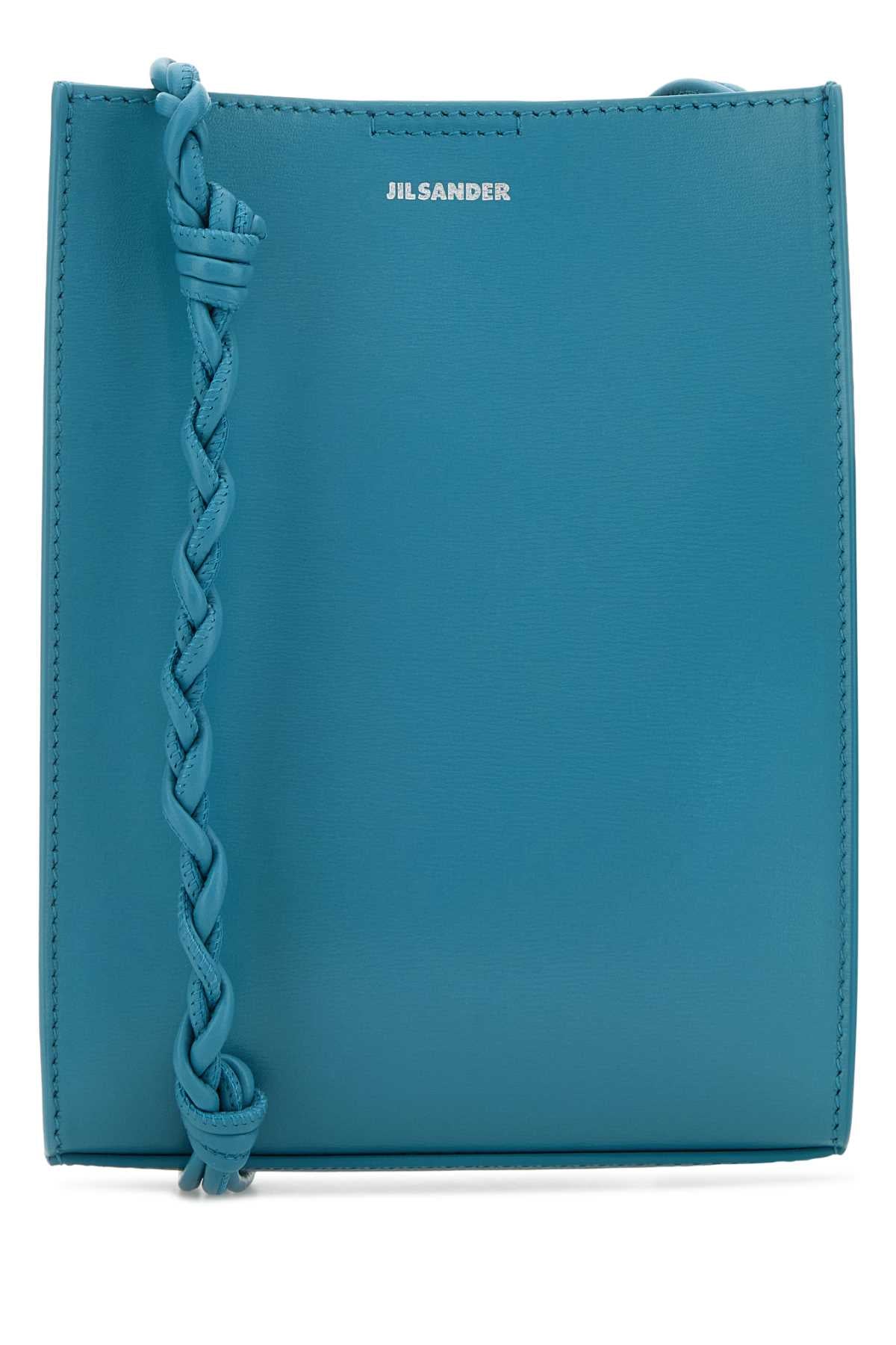 Jil Sander Women Turquoise Leather Small Tangle Shoulder Bag JIL SANDER