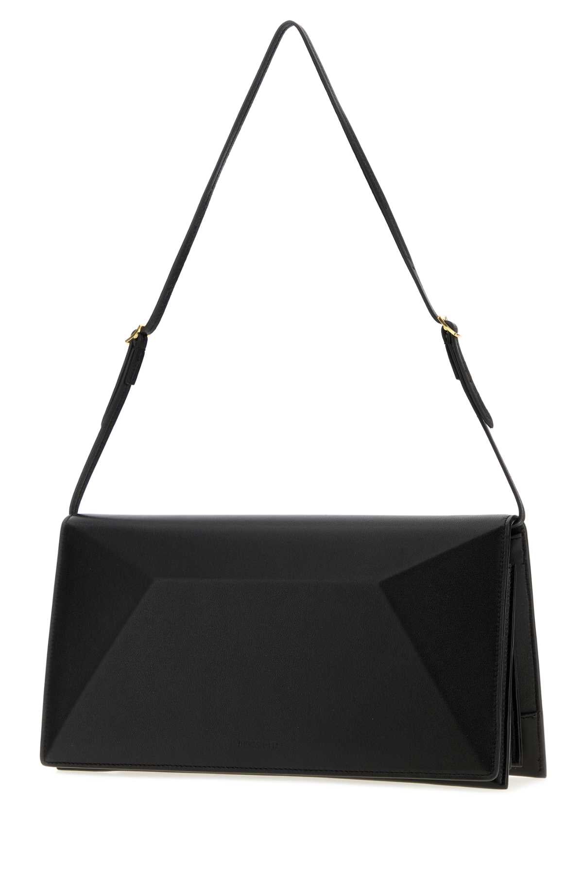 Jil Sander Women Black Leather Medium File Shoulder Bag JIL SANDER
