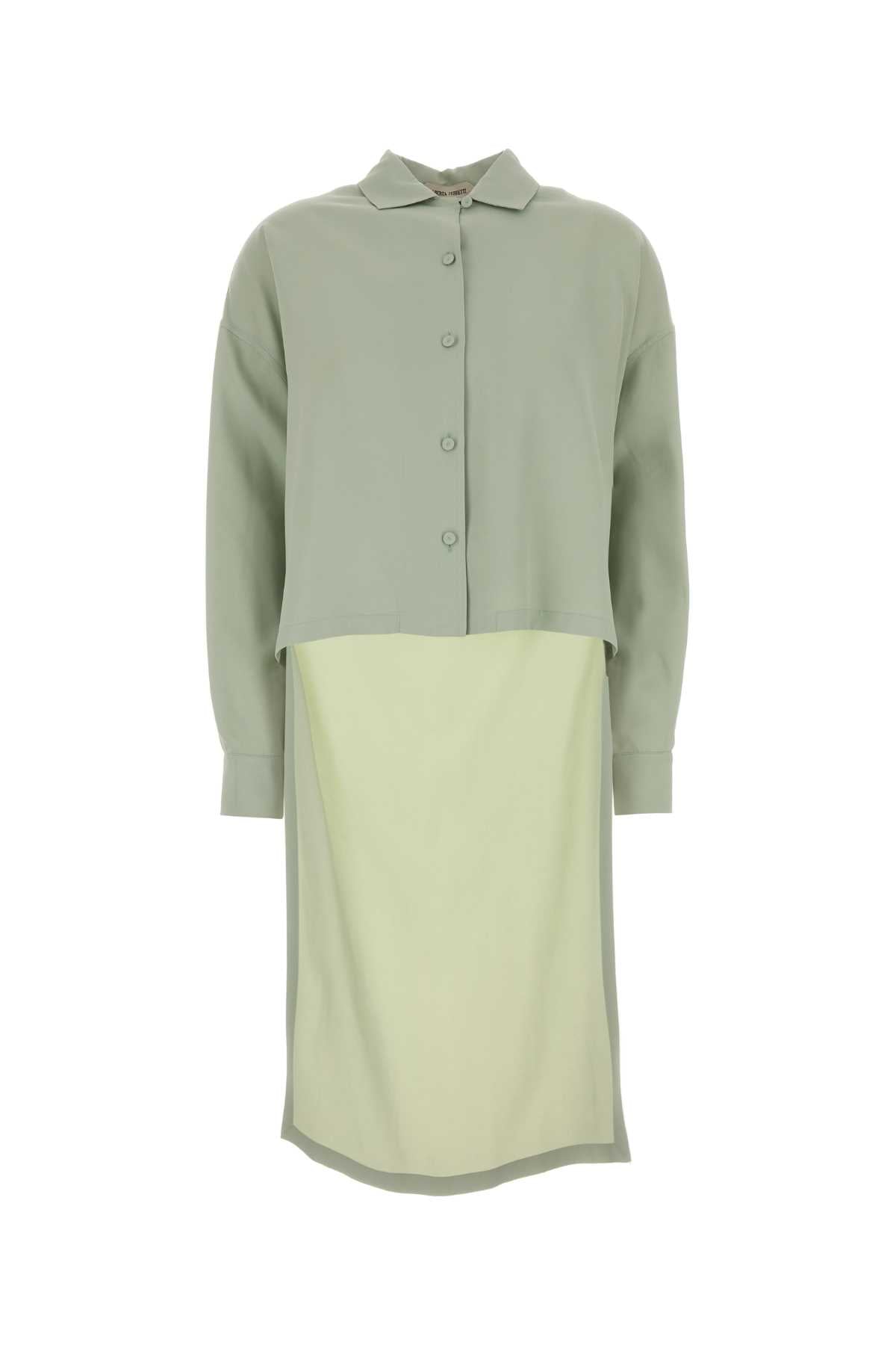 Alberta Ferretti Women Mint Green Viscose Shirt ALBERTA FERRETTI
