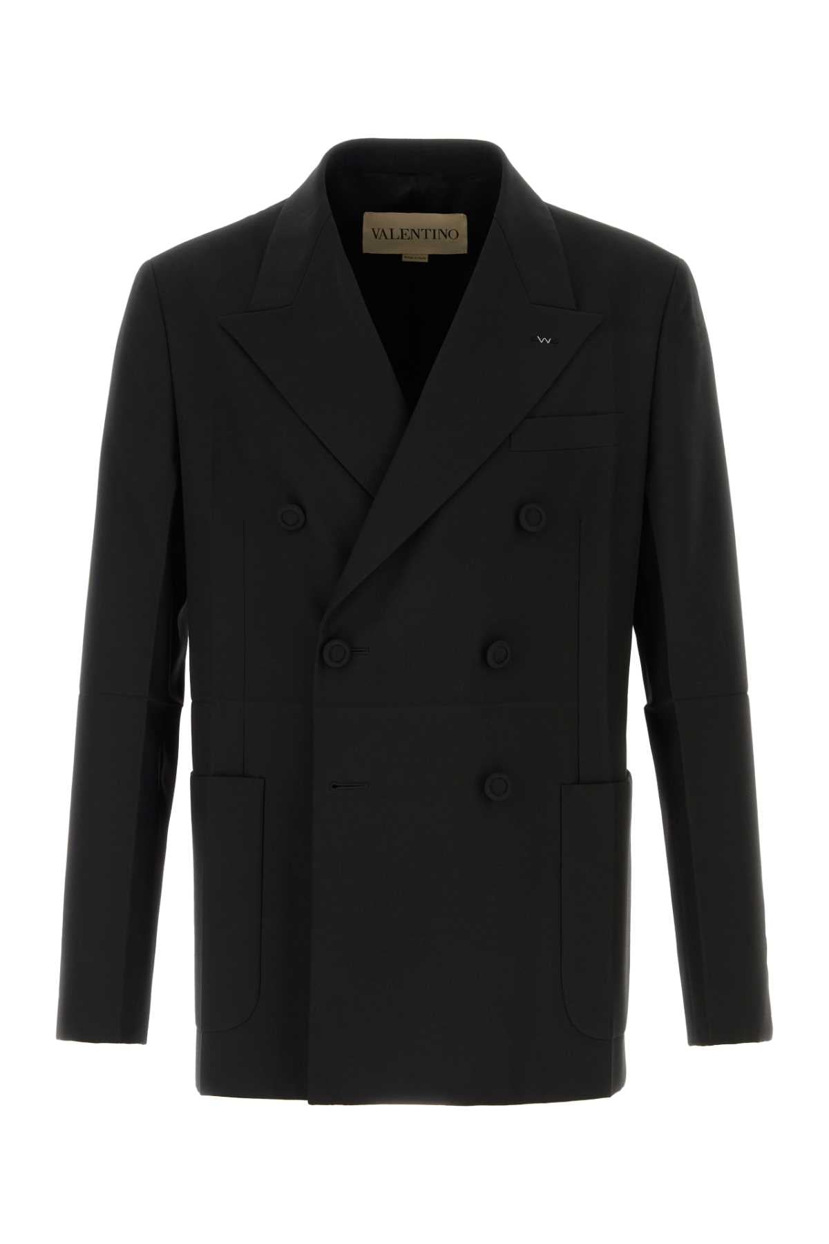 Valentino Garavani Men Black Wool Blazer VALENTINO GARAVANI