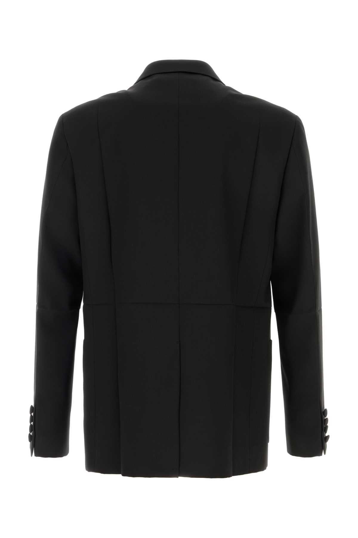 Valentino Garavani Men Black Wool Blazer VALENTINO GARAVANI