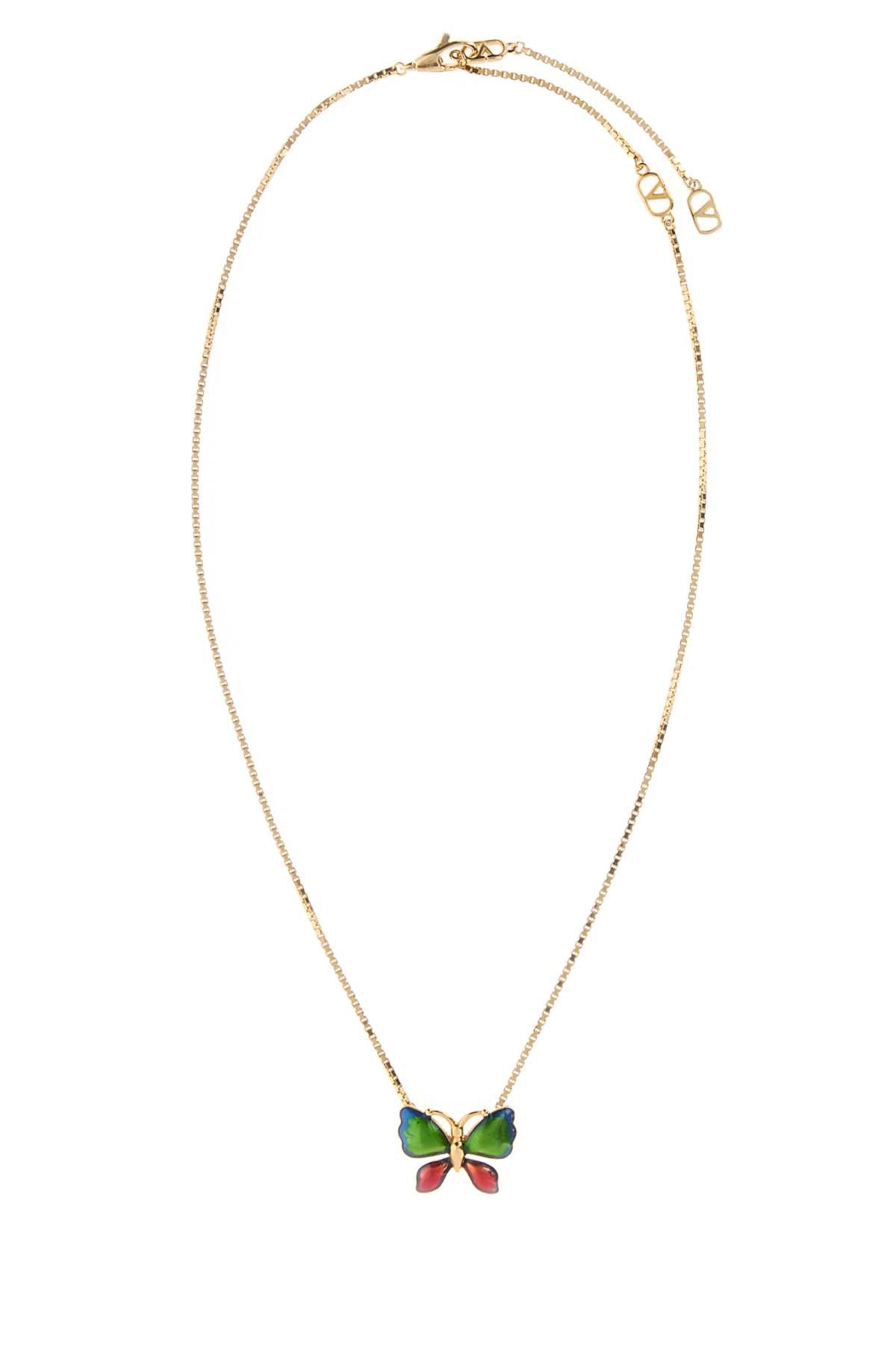 Valentino Garavani Men Gold Metal Vouloirvoler Necklace VALENTINO GARAVANI