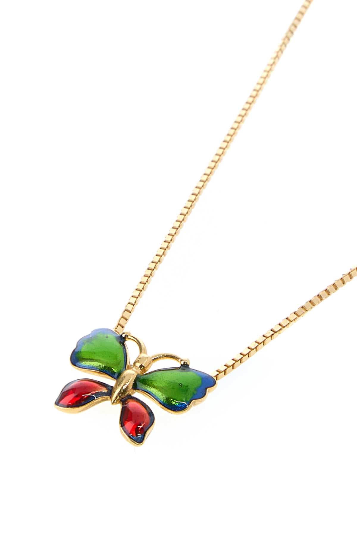 Valentino Garavani Men Gold Metal Vouloirvoler Necklace VALENTINO GARAVANI