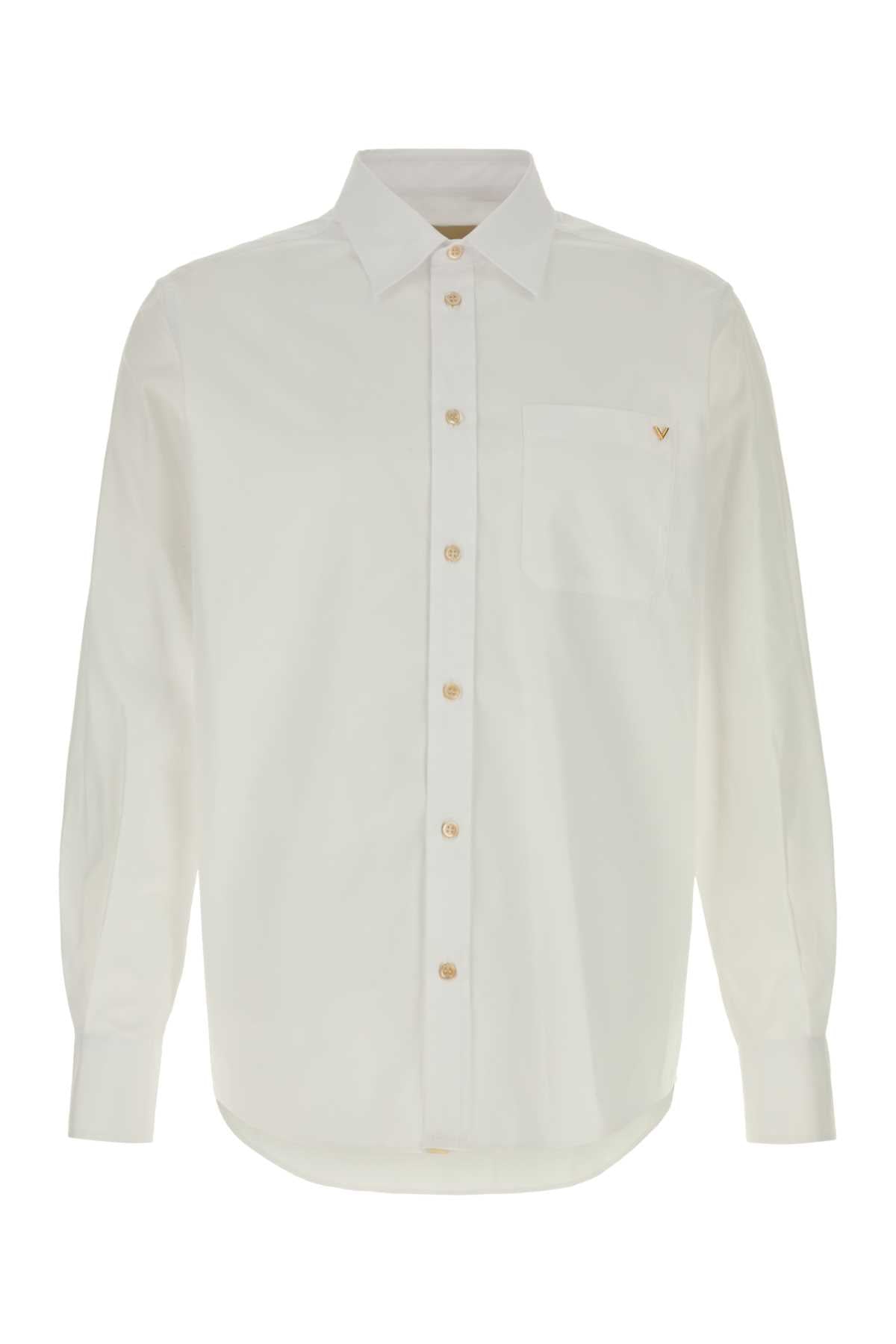 Valentino Garavani Men White Oxford Shirt VALENTINO GARAVANI