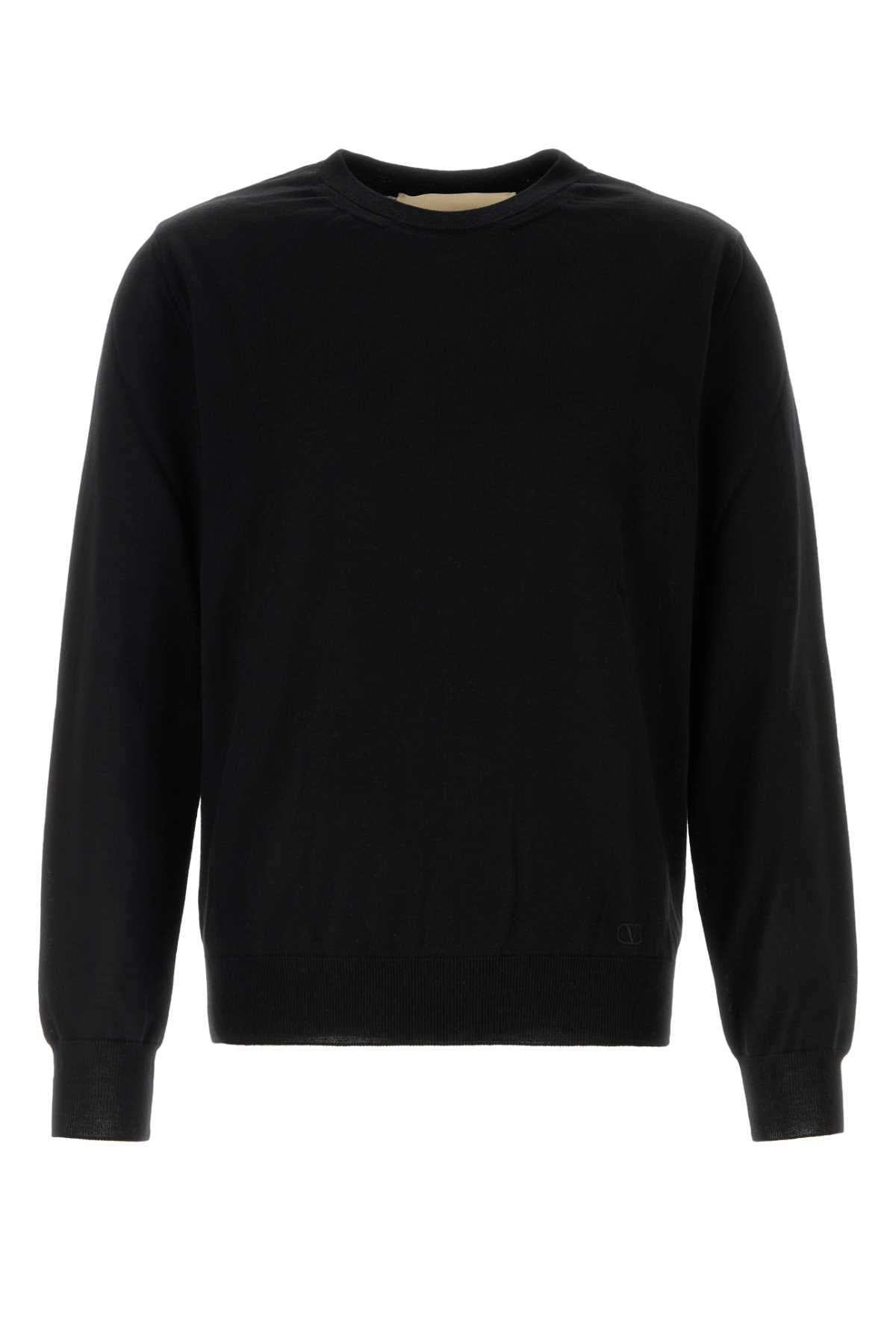 Valentino Garavani Men Black Wool Sweater VALENTINO GARAVANI
