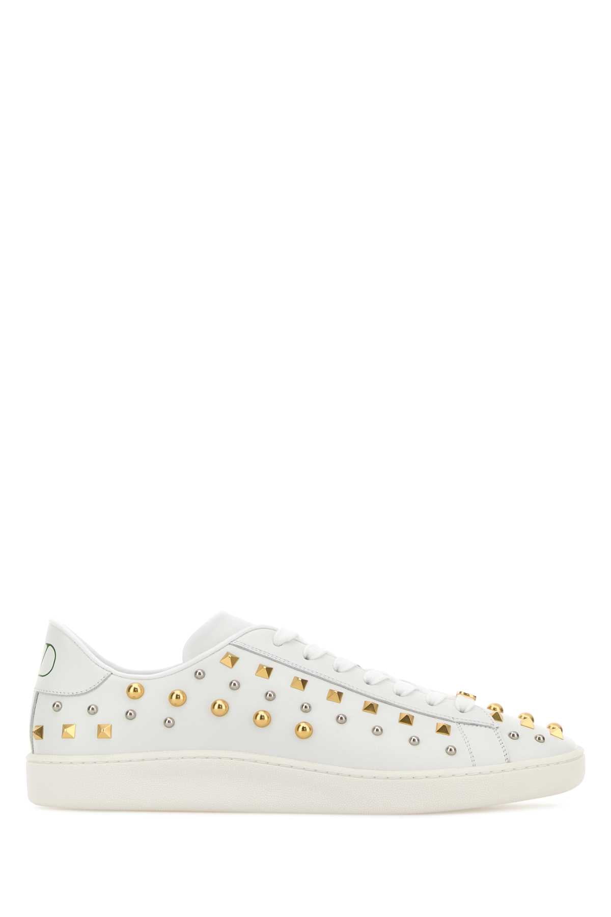 Valentino Garavani Men White Leather Royco Sneakers VALENTINO GARAVANI