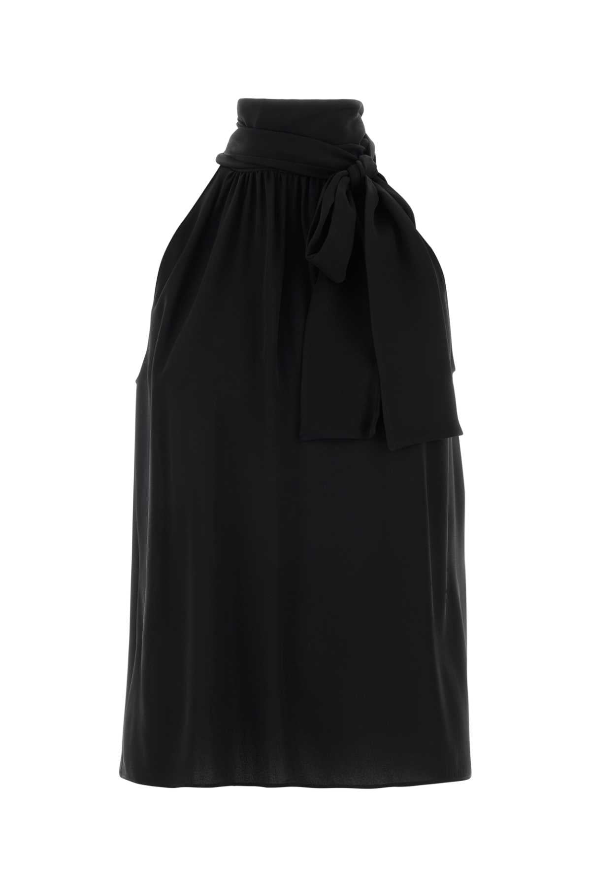 Valentino Garavani Women Black Crepe Top VALENTINO GARAVANI