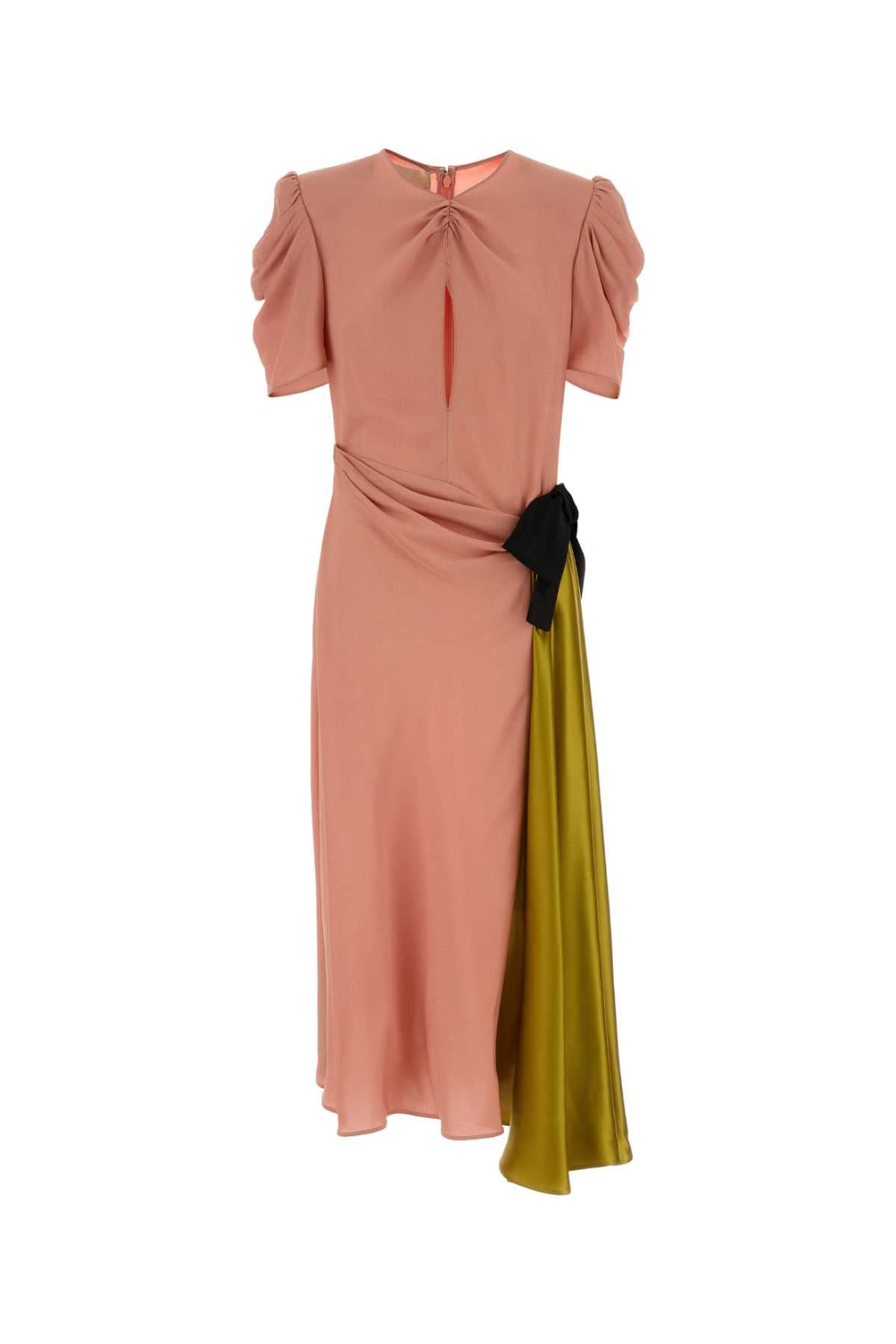 Valentino Garavani Women Pink Crepe Dress VALENTINO GARAVANI