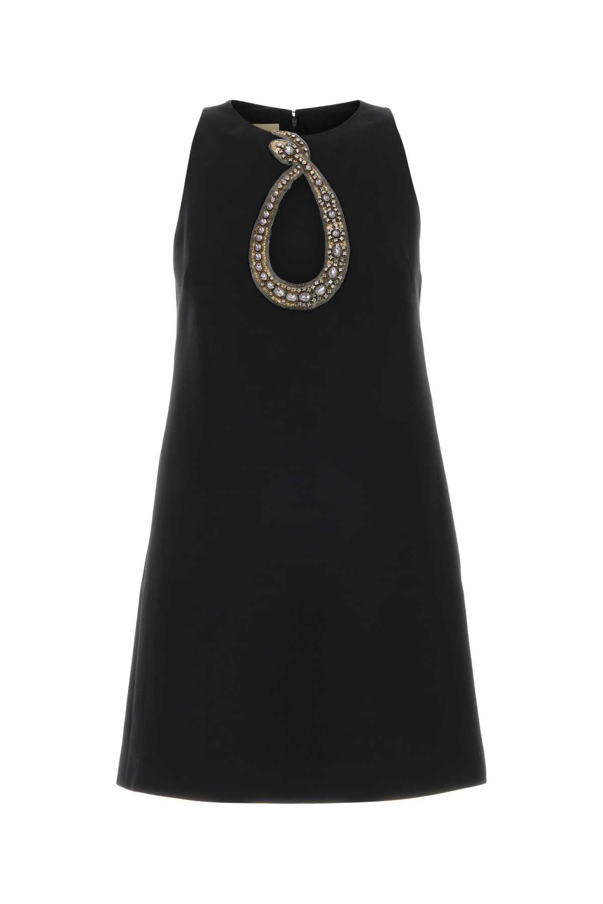 Valentino Garavani Women Black Crepe Couture Mini Dress VALENTINO GARAVANI