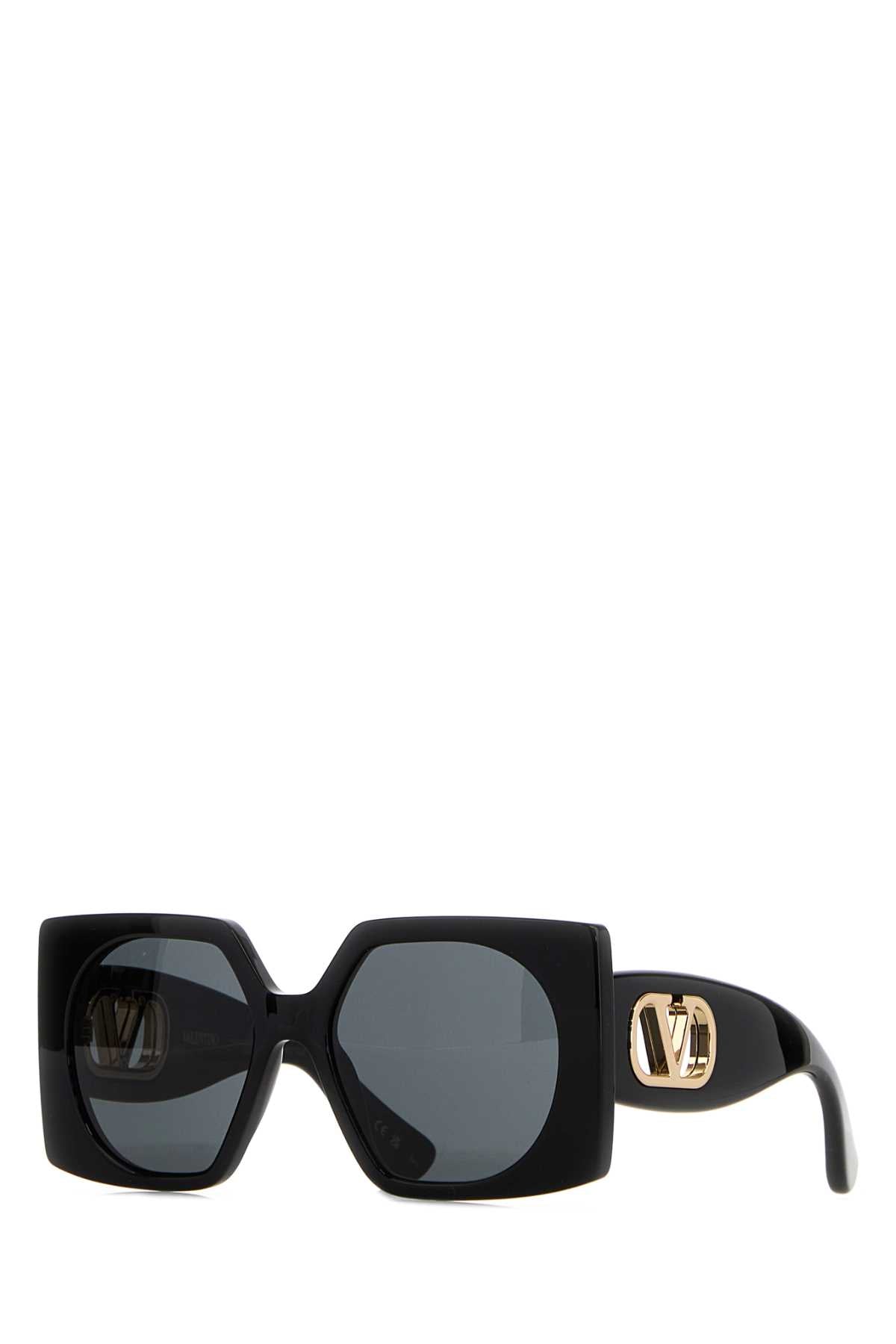 Valentino Garavani Women Black Acetate Sunglasses VALENTINO GARAVANI