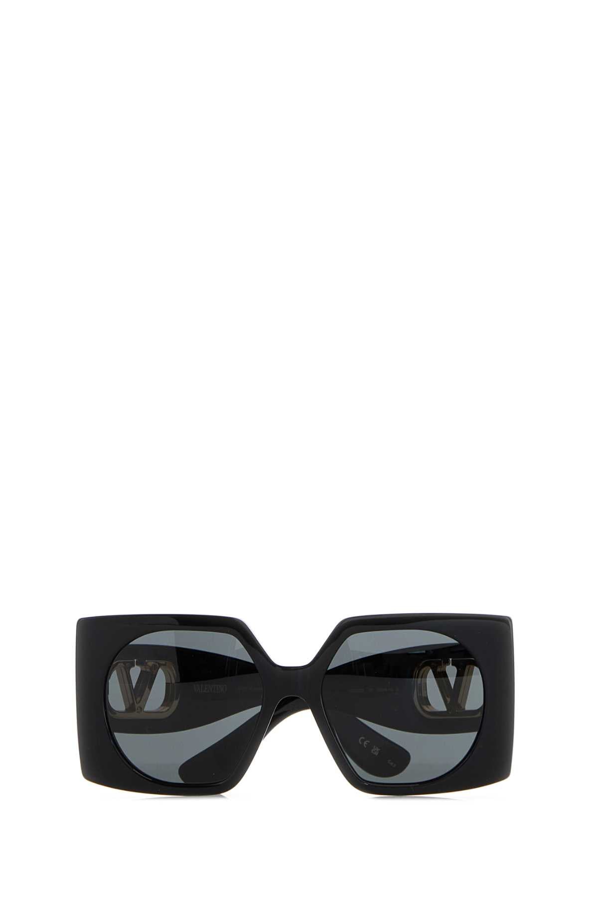 Valentino Garavani Women Black Acetate Sunglasses VALENTINO GARAVANI