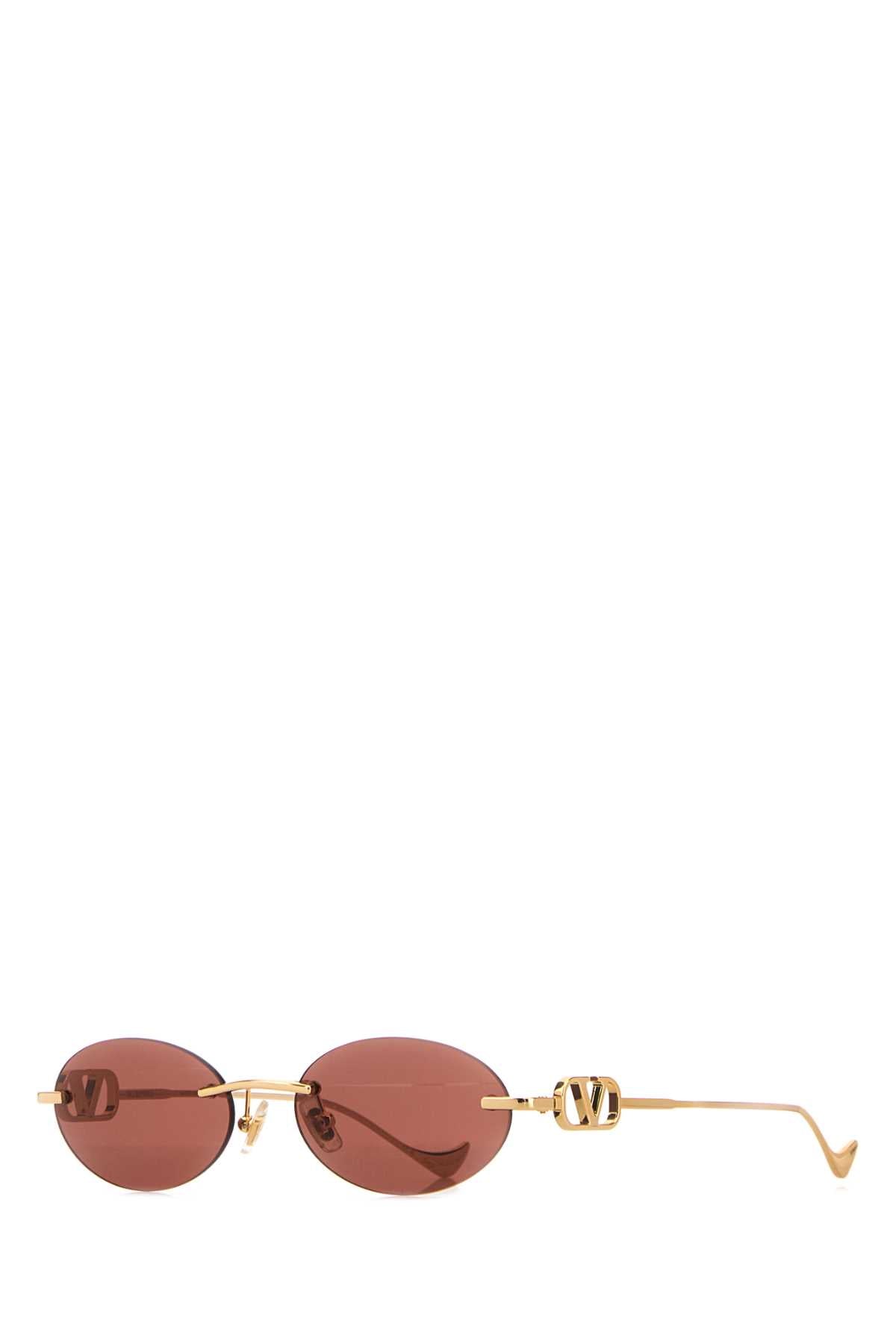 Valentino Garavani Women Gold Metal Sunglasses VALENTINO GARAVANI