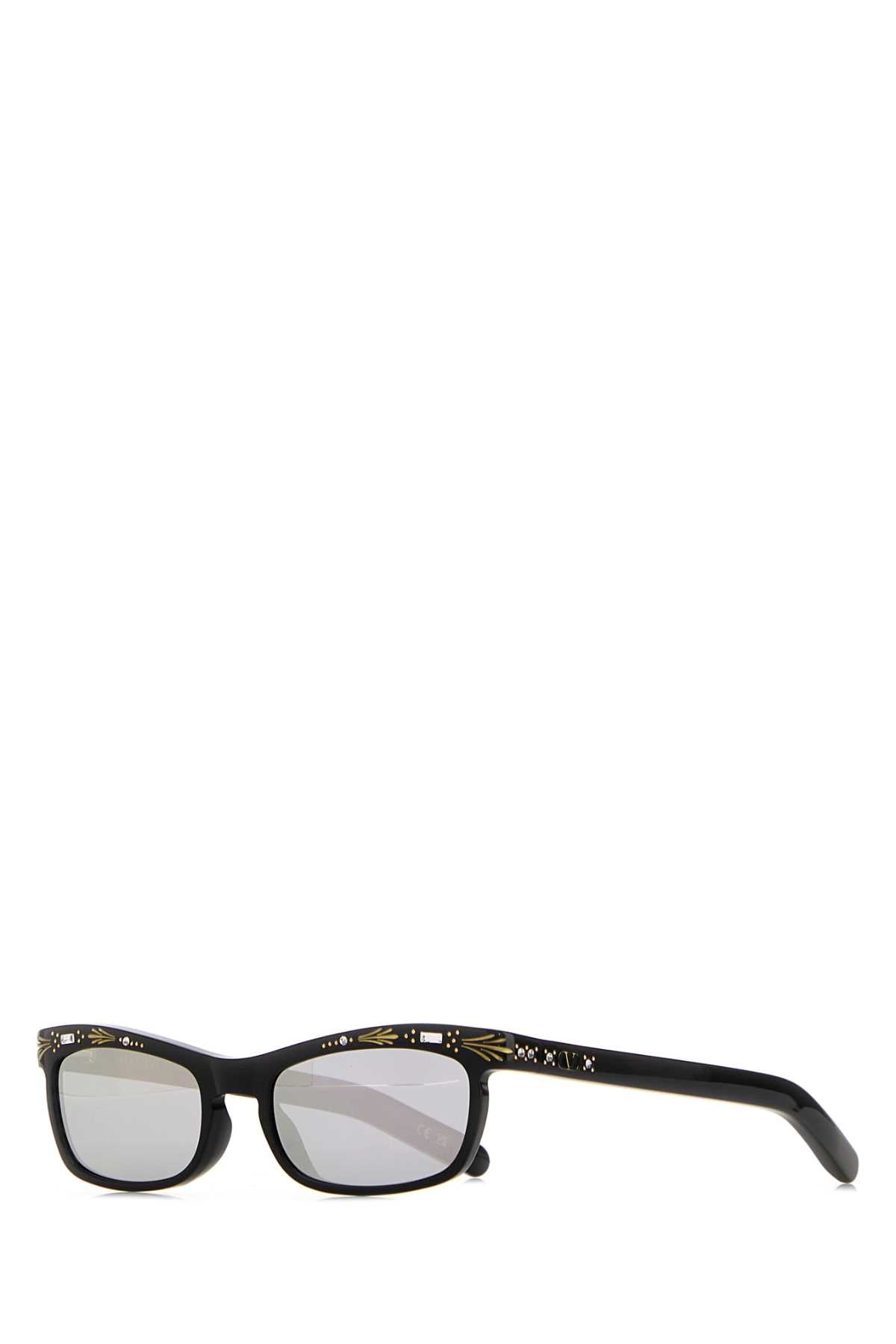 Valentino Garavani Women Black Acetate Sunglasses VALENTINO GARAVANI