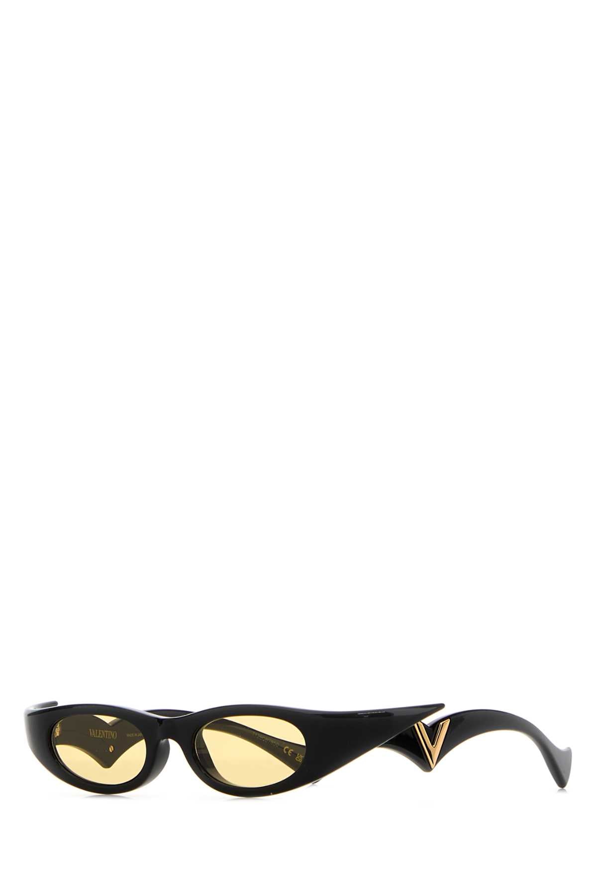 Valentino Garavani Women Black Acetate Sunglasses VALENTINO GARAVANI