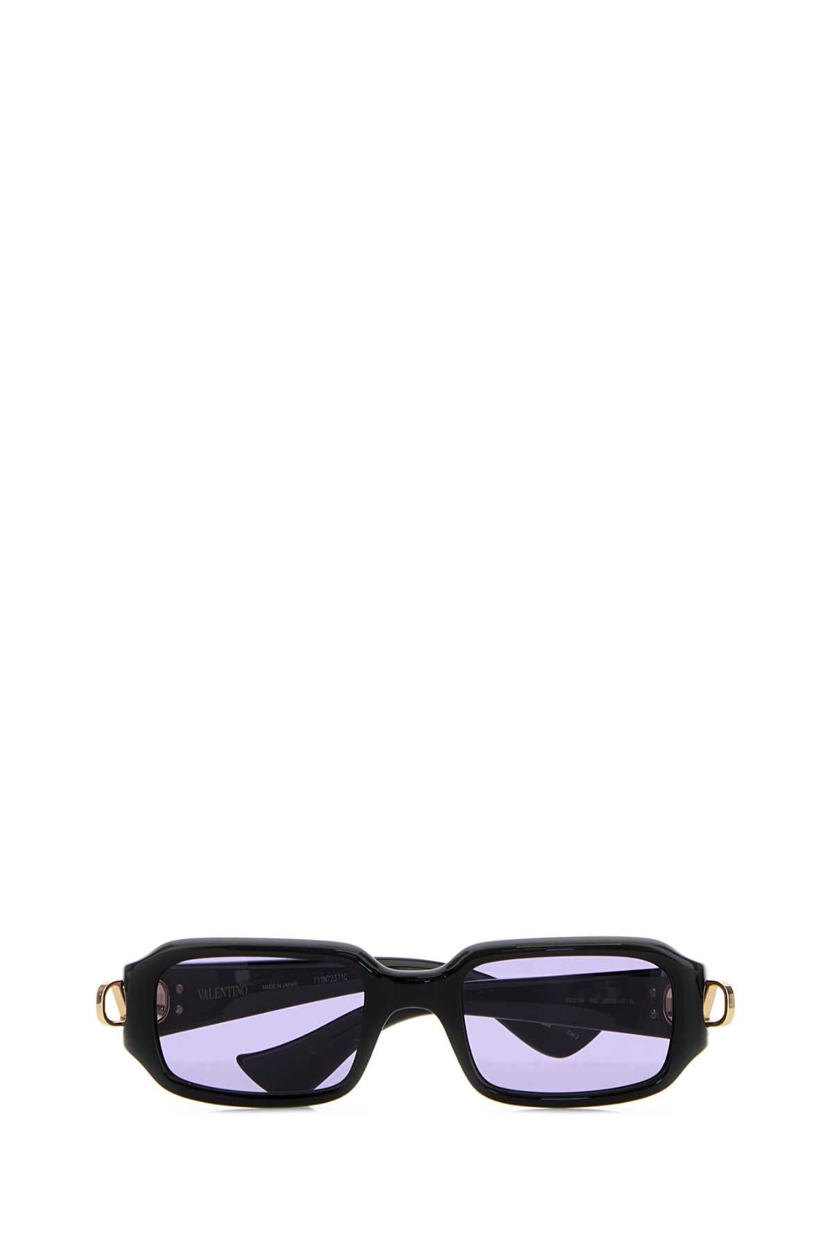 Valentino Garavani Women Black Acetate Sunglasses VALENTINO GARAVANI