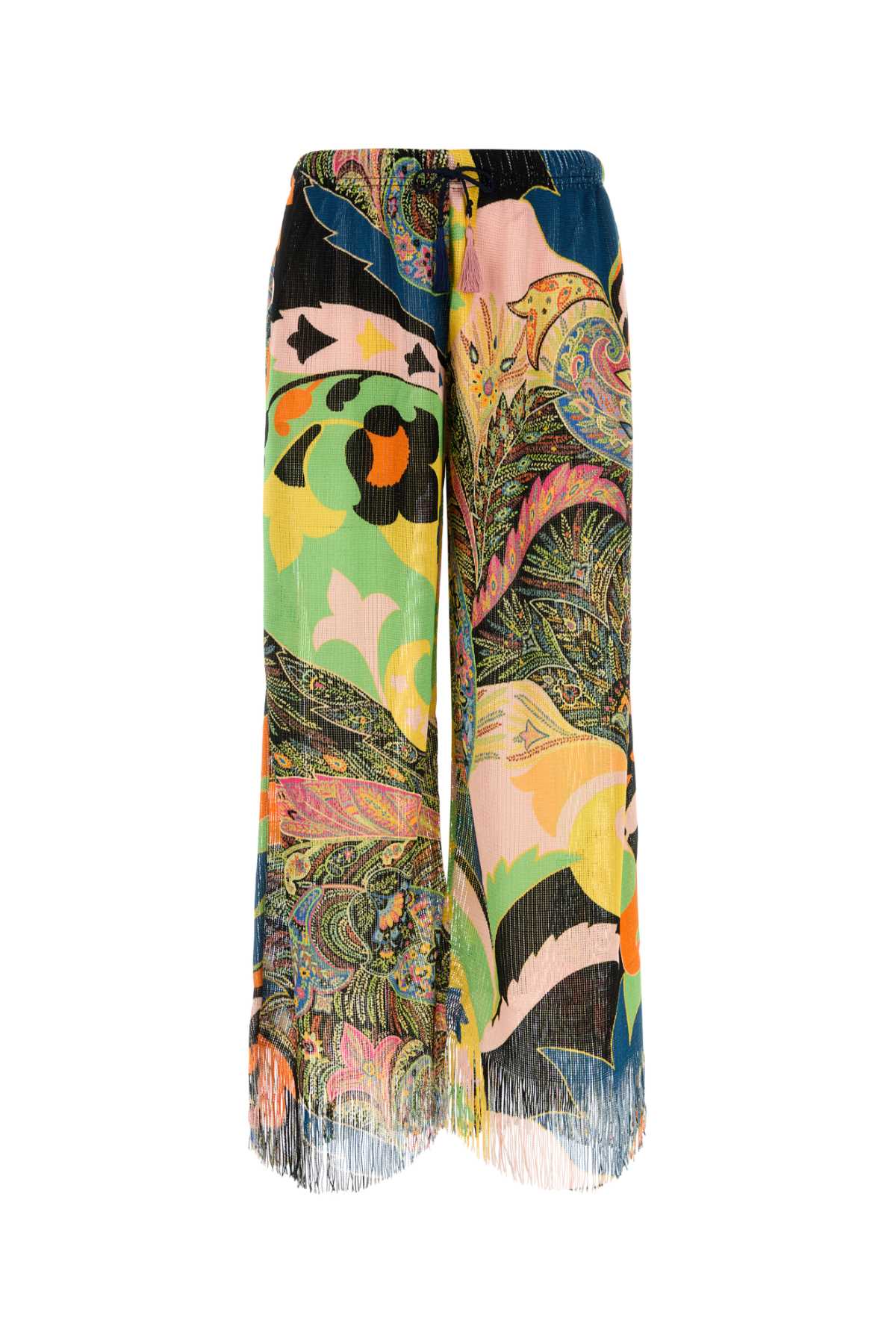 Etro Women Embroidered Viscose Wide-Leg Pant ETRO