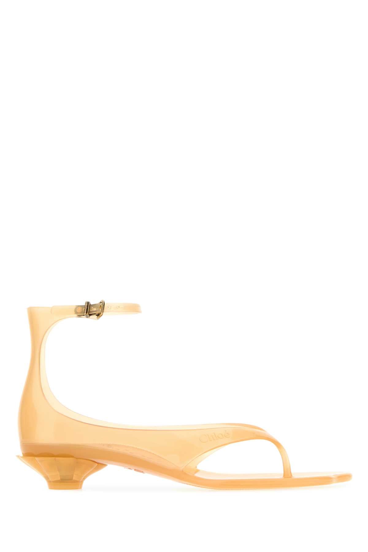 Chloe Women Yellow Tpu Chloe Jelly Thong Sandals CHLOE