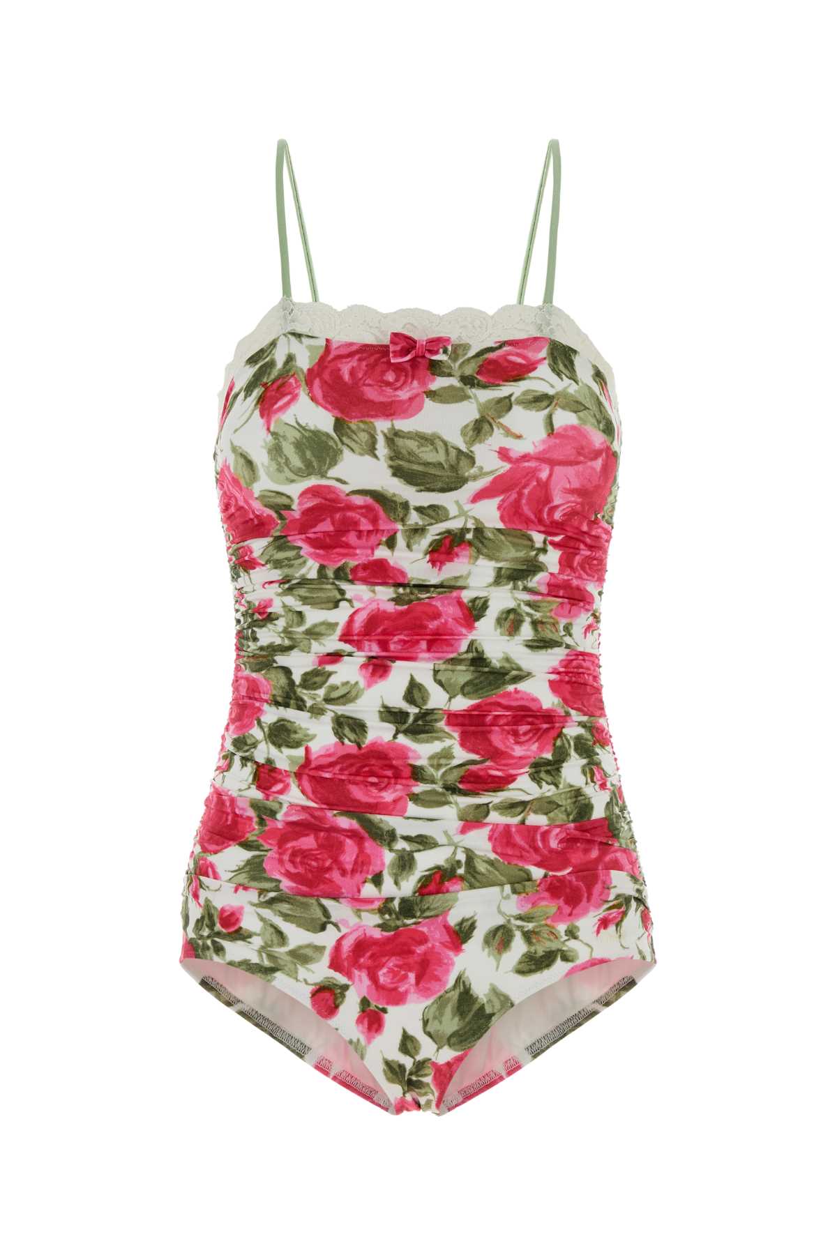 Chloe Women Printed Stretch Nylon Bodysuit CHLOE