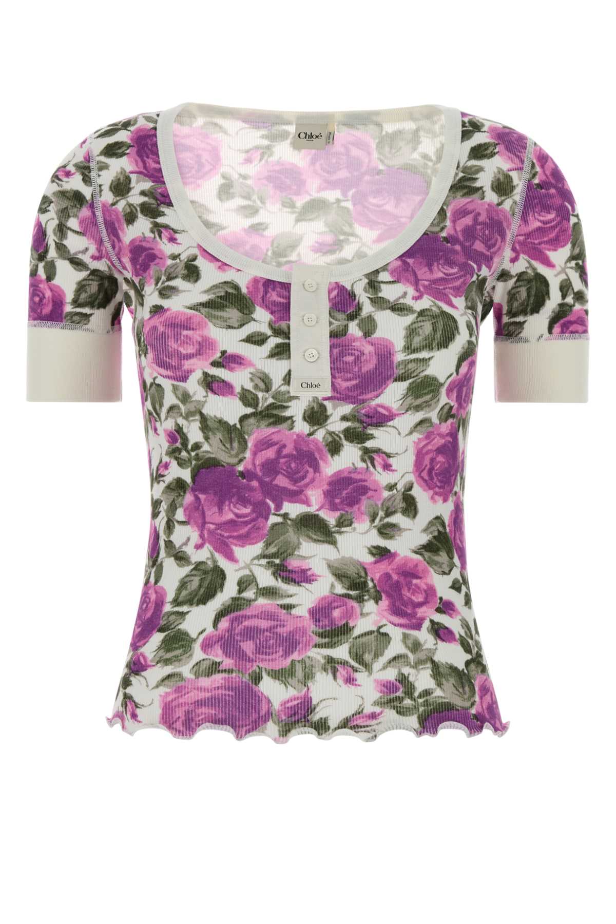 Chloe Women Printed Cotton T-Shirt CHLOE