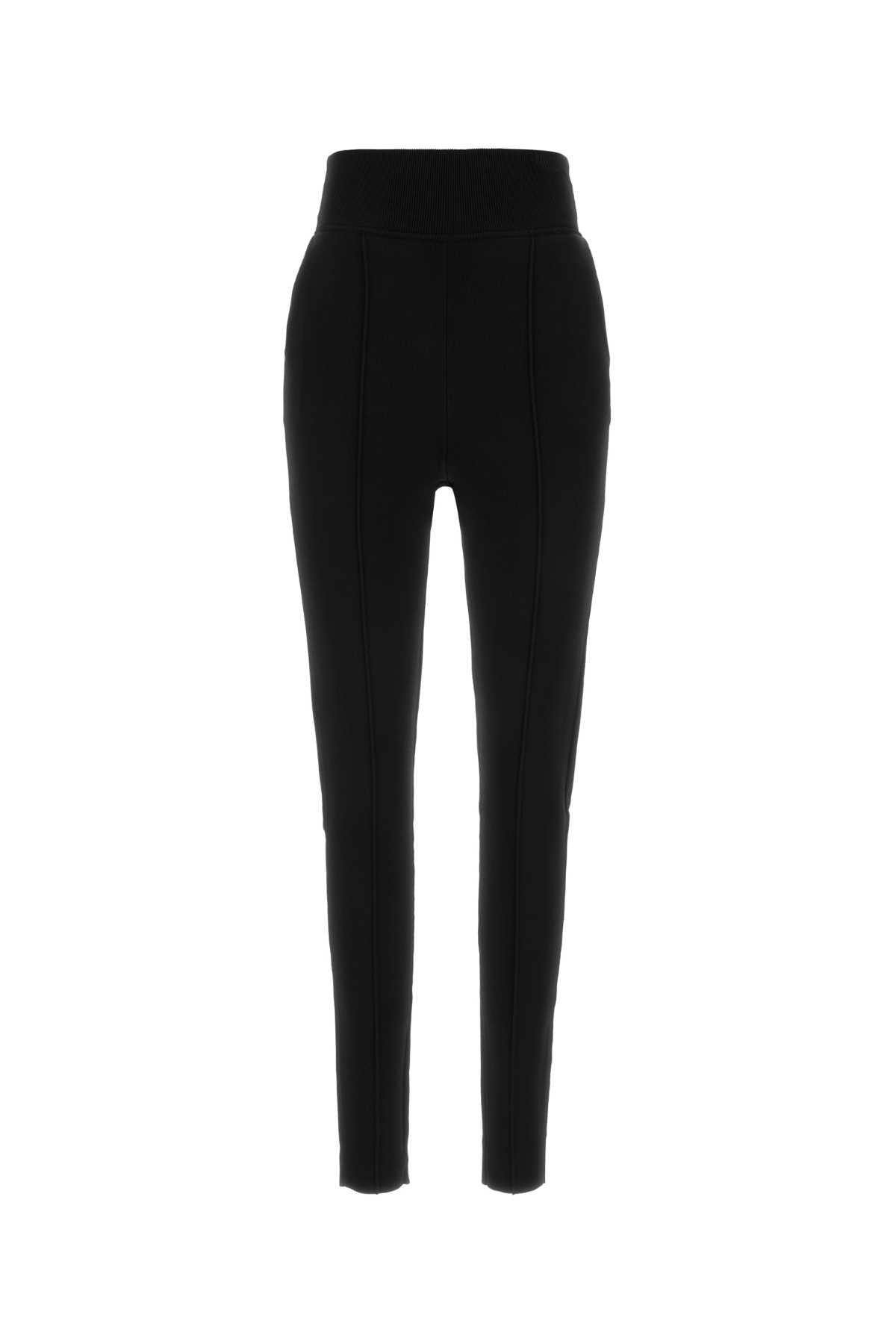 Chloe Women Black Viscose Blend Leggings CHLOE