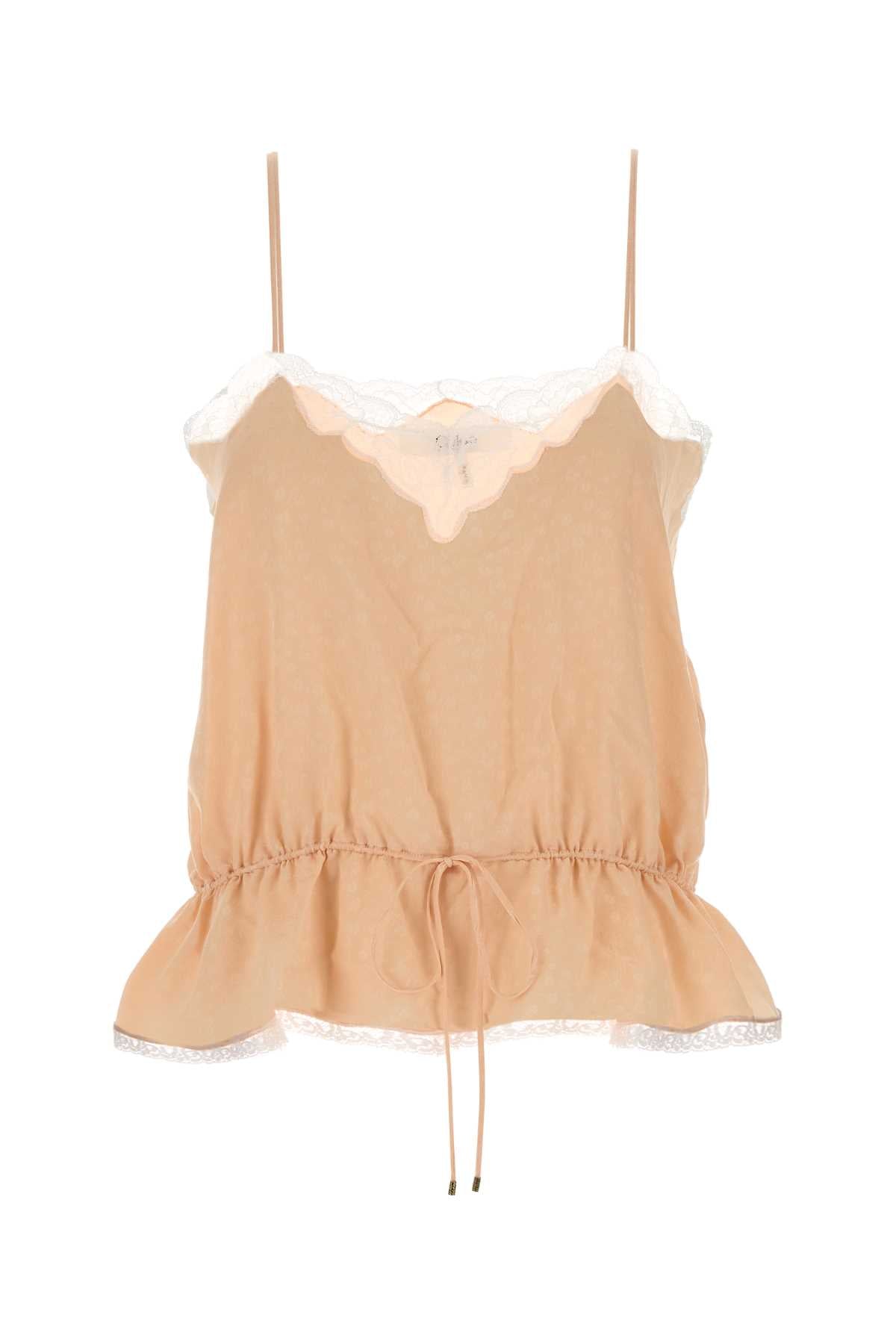Chloe Women Light Pink Silk Top CHLOE