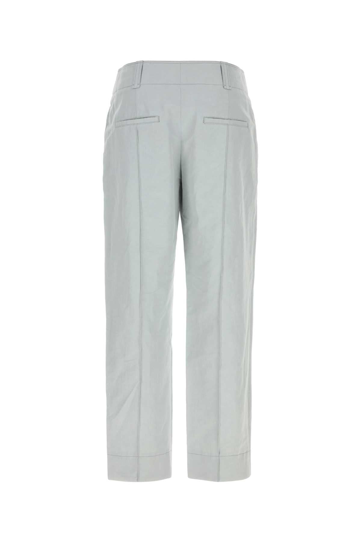 Chloe Women Light Grey Linen Blend Pant CHLOE