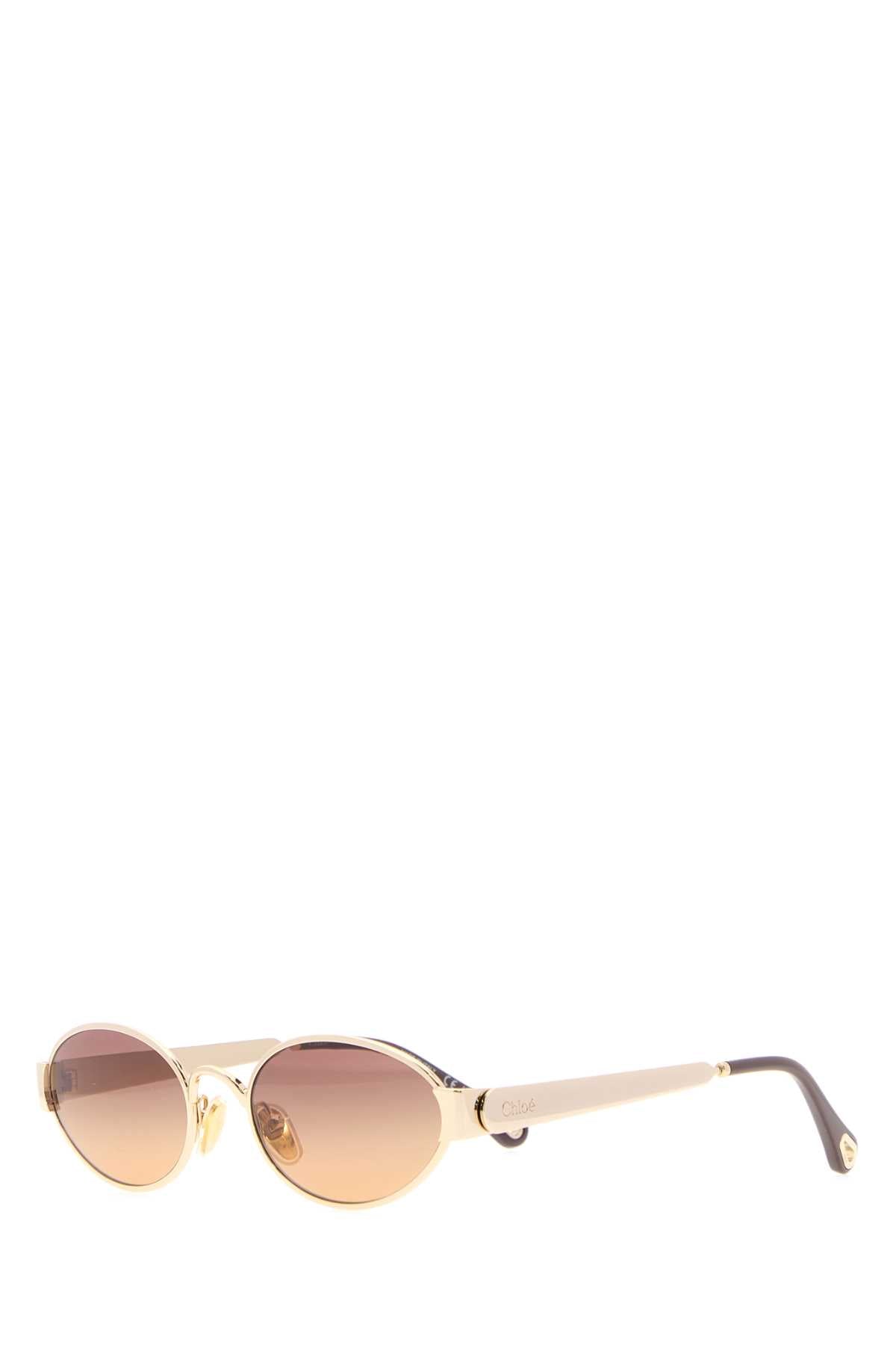 Chloe Women Gold Metal Holly Sunglasses CHLOE