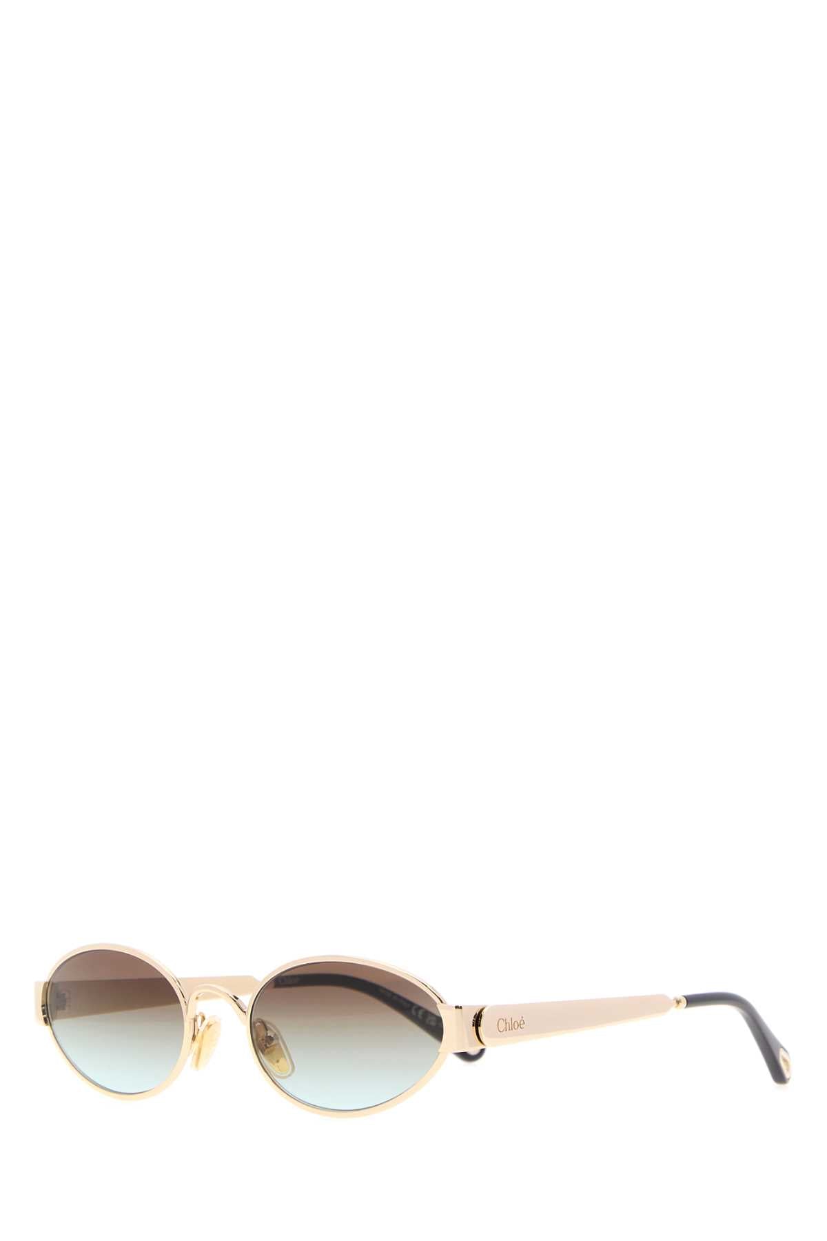 Chloe Women Gold Metal Holly Sunglasses CHLOE