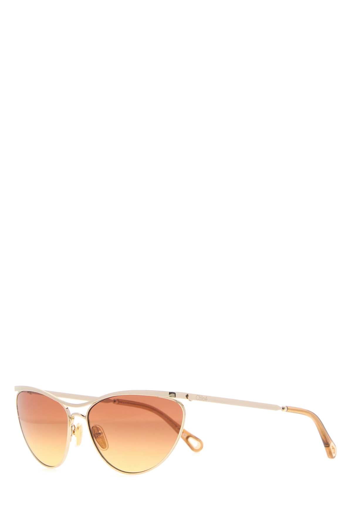 Chloe Women Gold Metal Uma Sunglasses CHLOE