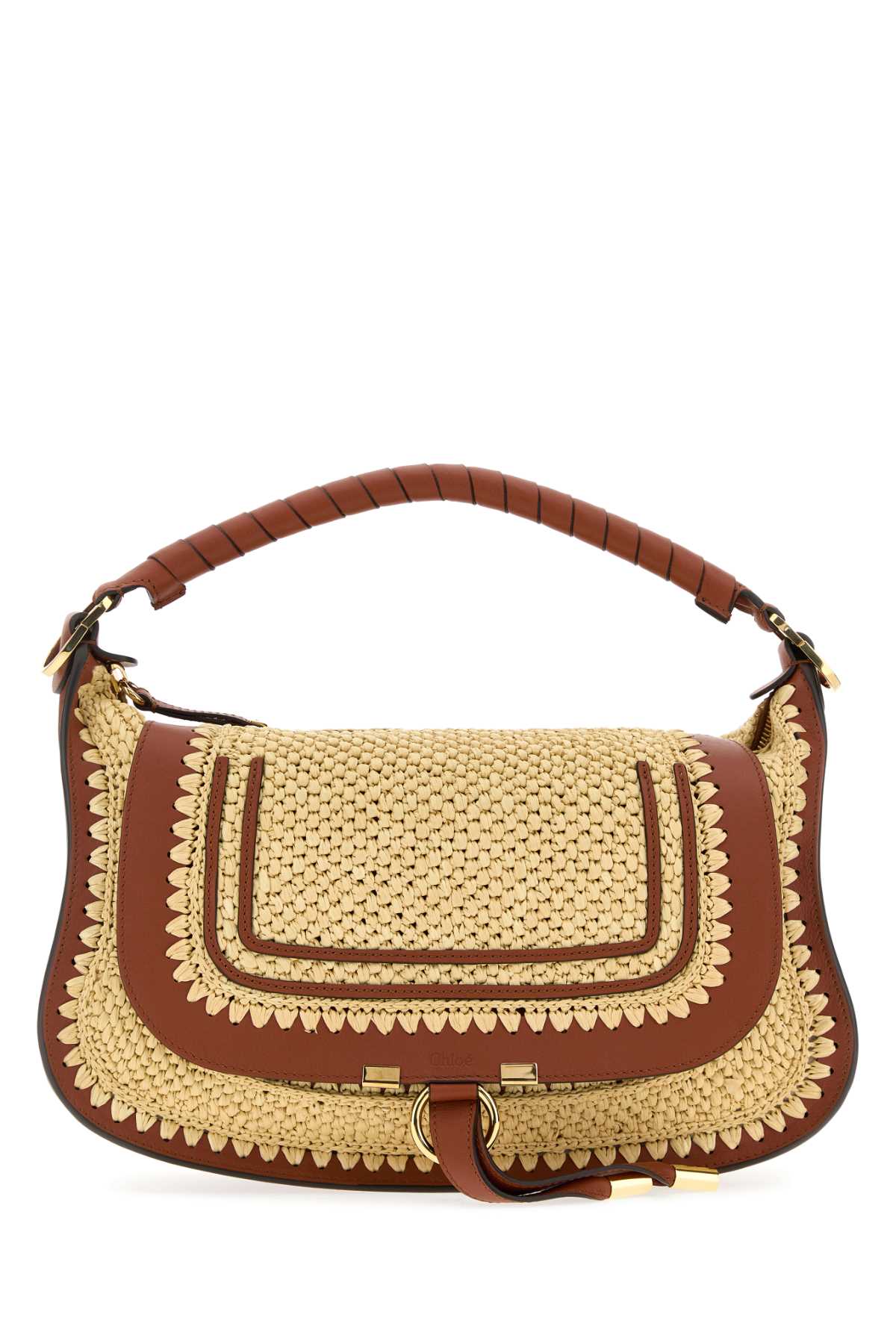 Chloe Women Raffia Small Marcie Shoulder Bag CHLOE