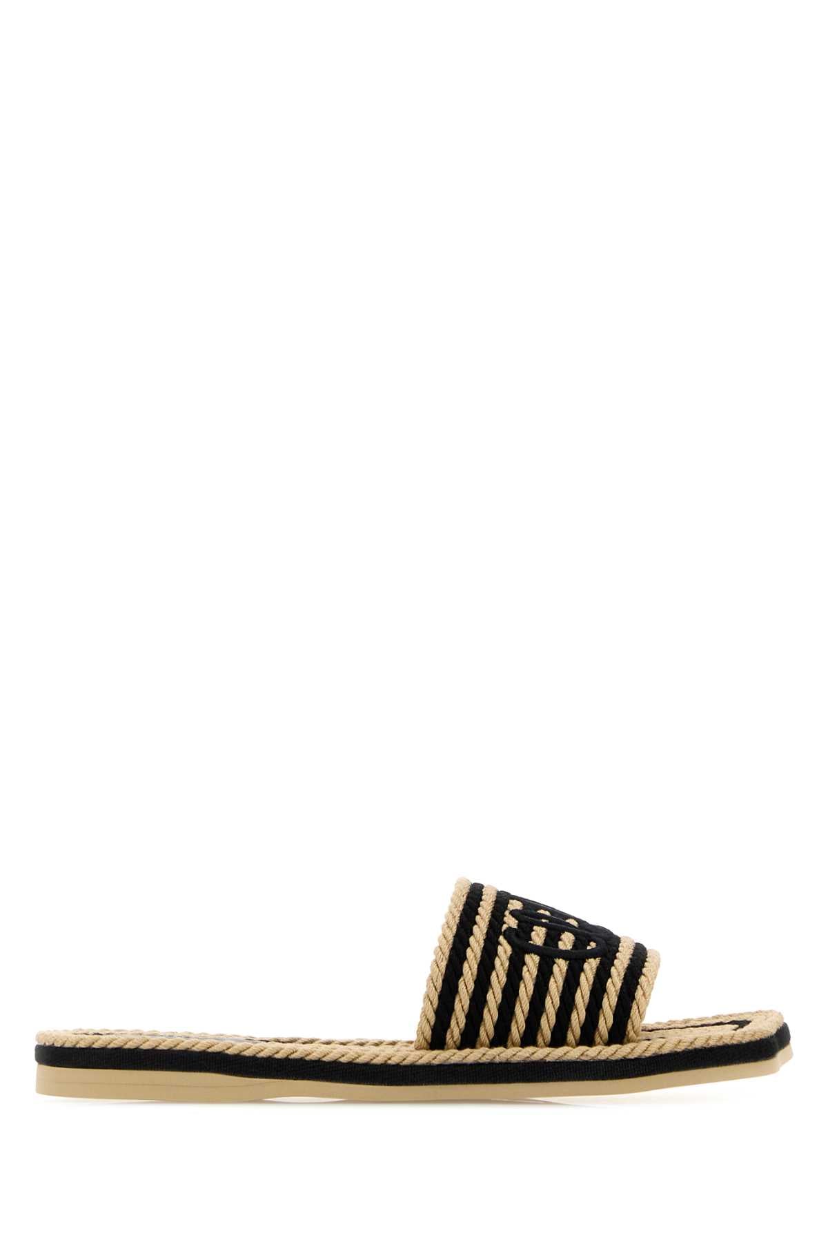 Chloe Women Embroidered Raffia Chloã¨ Sand Slippers CHLOE