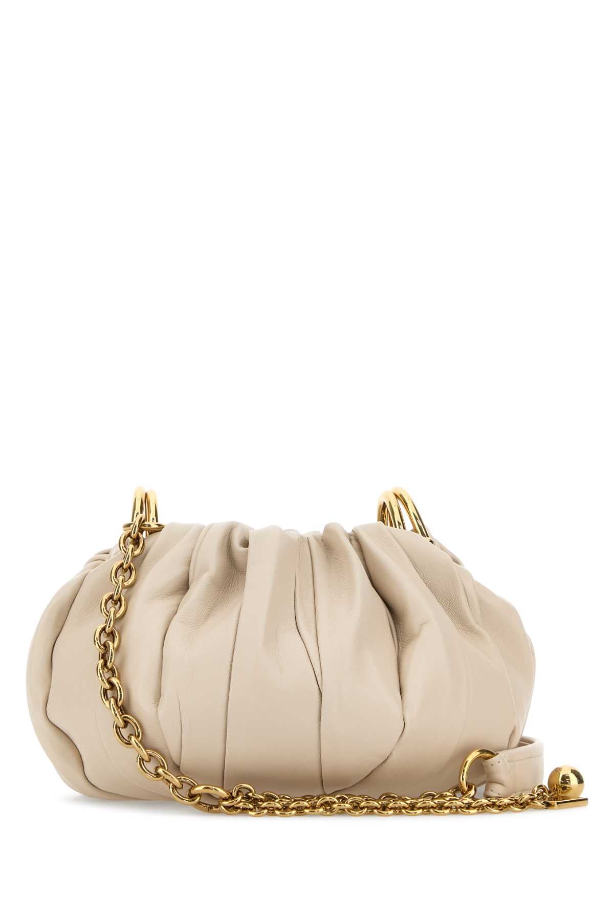 Chloe Women Sand Leather Chloe Plisse Bucket Bag CHLOE