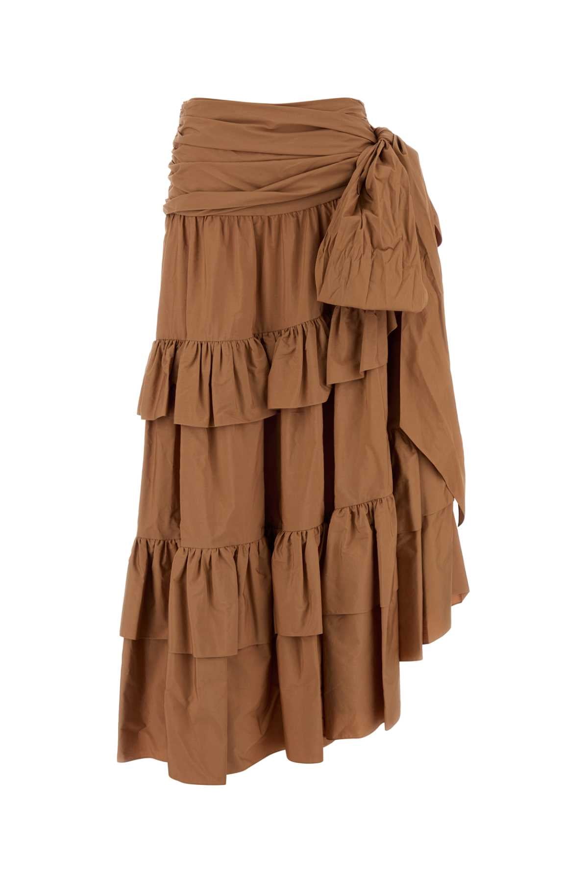 Chloe Women Antiqued Pink Poplin Skirt CHLOE