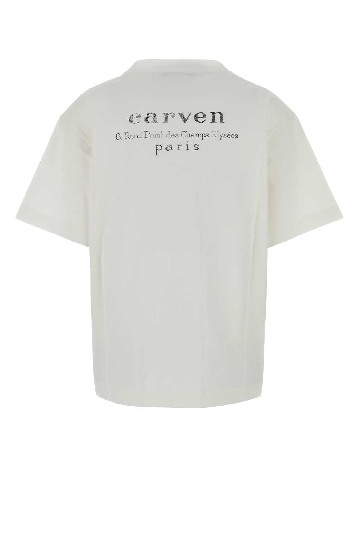 Carven Women White Cotton Oversize T-Shirt CARVEN