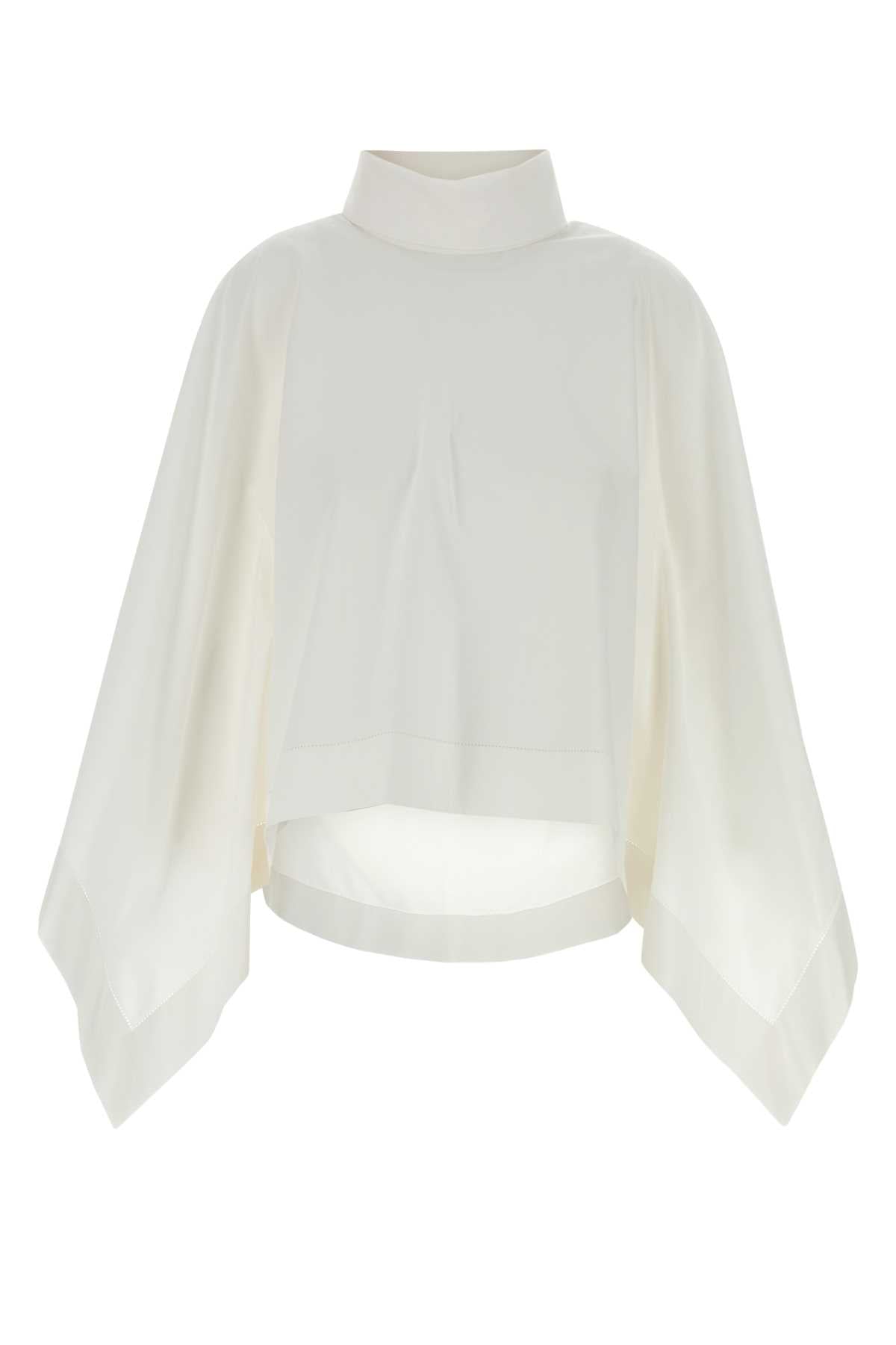 Carven Women White Cotton Cape CARVEN