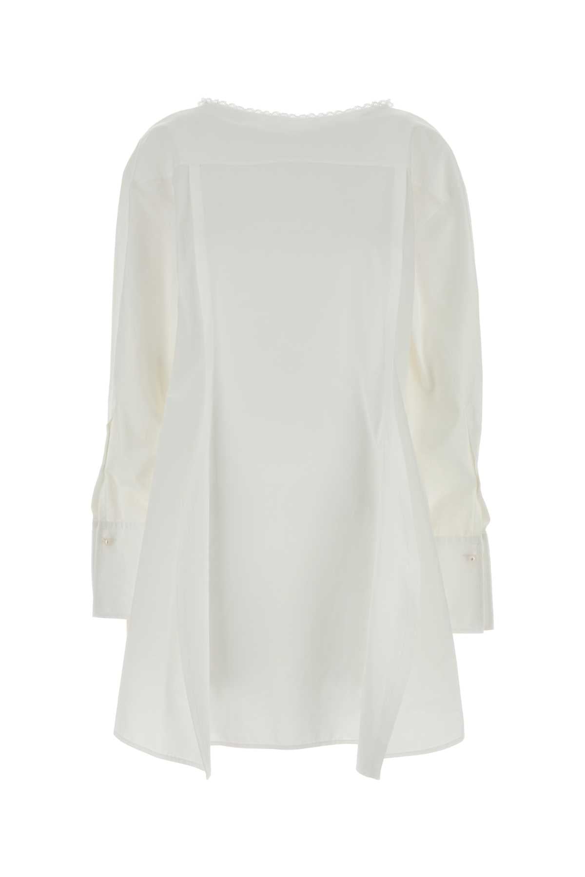 Carven Women White Poplin Esperanto Mini Dress CARVEN