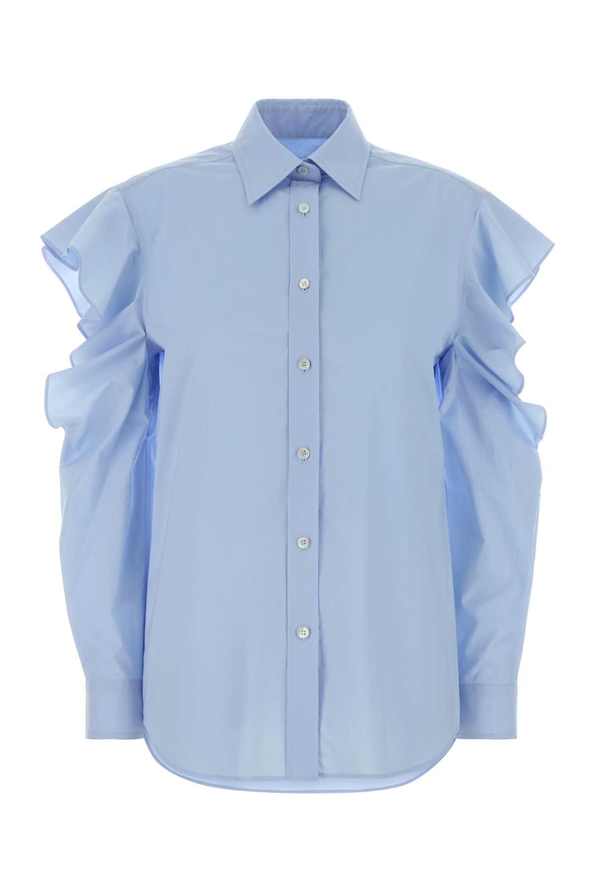 Moschino Women Light-Blue Poplin Shirt MOSCHINO