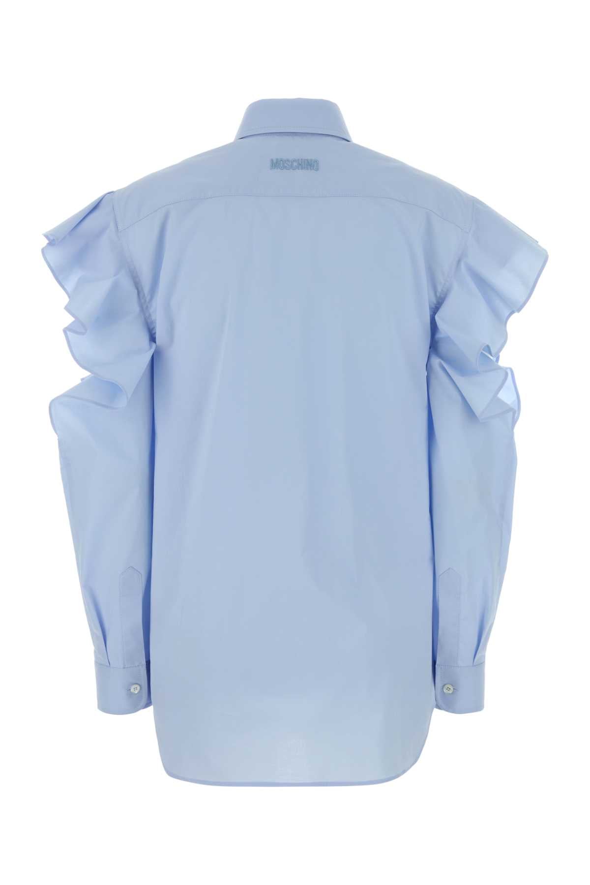 Moschino Women Light-Blue Poplin Shirt MOSCHINO