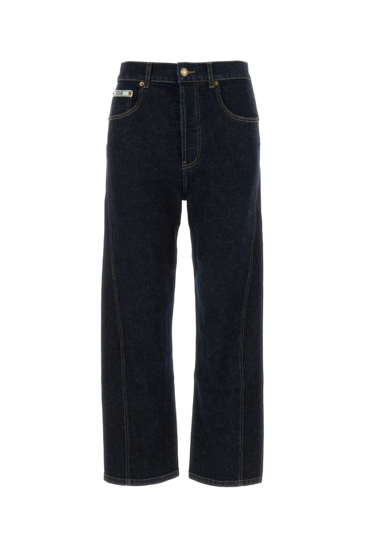Moschino Women Blue Stretch Denim Jeans MOSCHINO