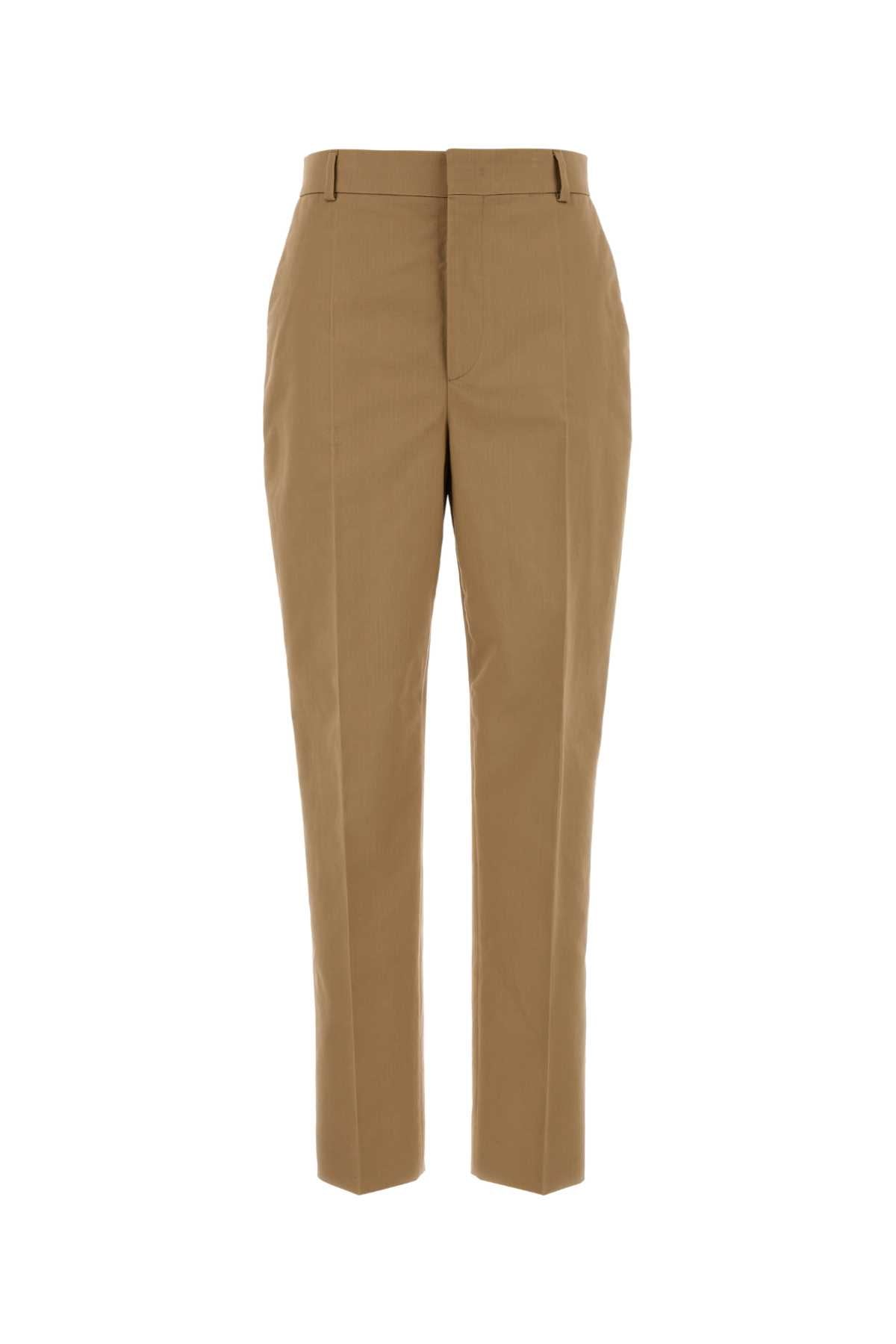 Moschino Women Camel Cotton Pant MOSCHINO