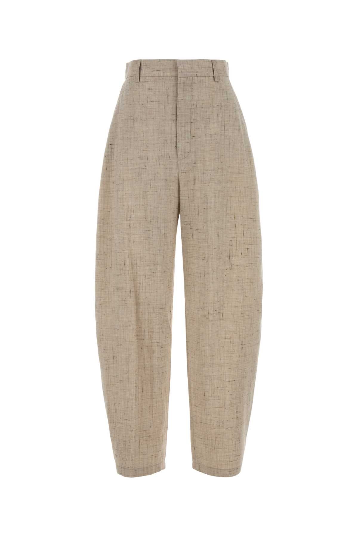 Moschino Women Melange Sand Jersey Wide-Leg Pant MOSCHINO